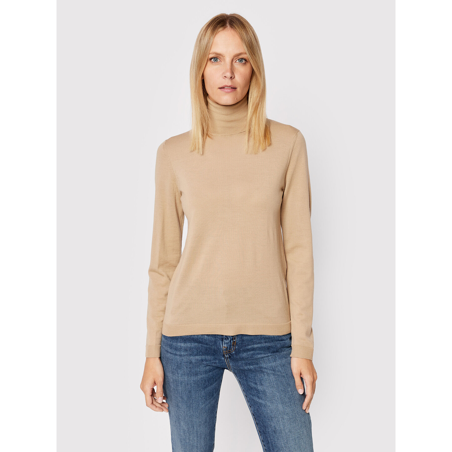Max Mara Leisure Поло Romolo 33660826 Бежов Regular Fit - Pepit.bg