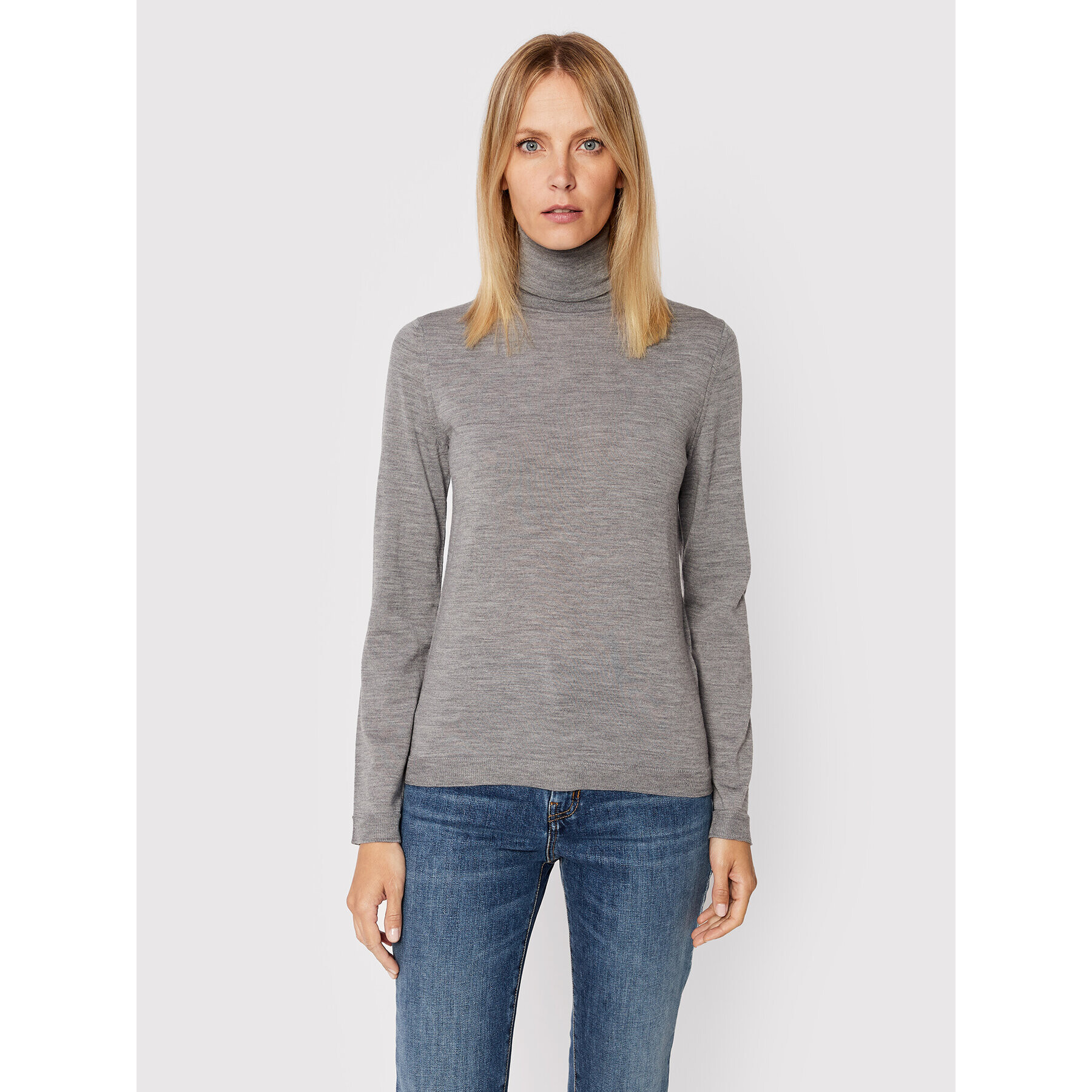 Max Mara Leisure Поло Romolo 33660826 Сив Regular Fit - Pepit.bg