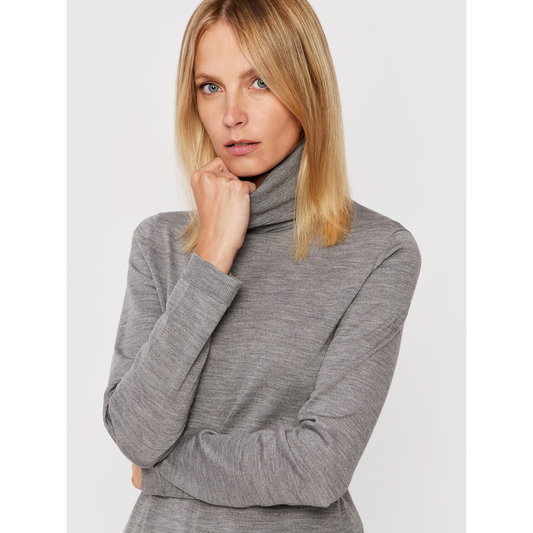 Max Mara Leisure Поло Romolo 33660826 Сив Regular Fit - Pepit.bg