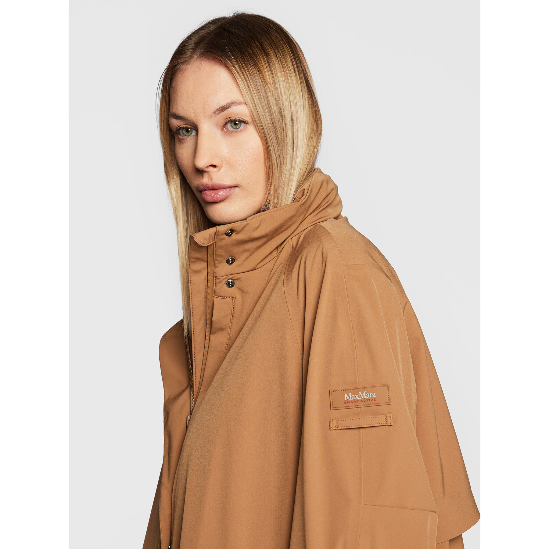 Max Mara Leisure Преходно яке Beirut 30360126 Кафяв Oversize - Pepit.bg