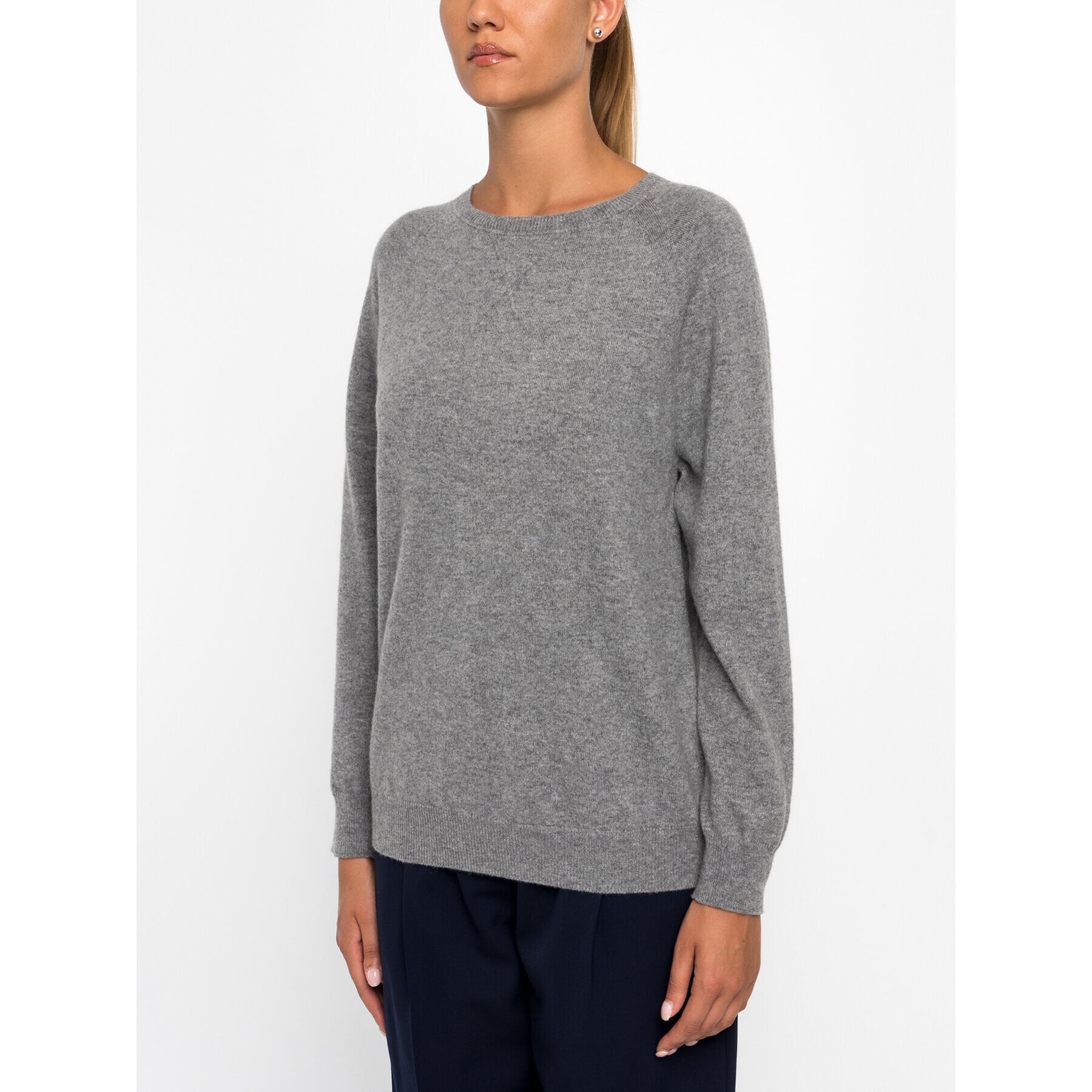 Max Mara Leisure Пуловер 33660396 Сив Regular Fit - Pepit.bg