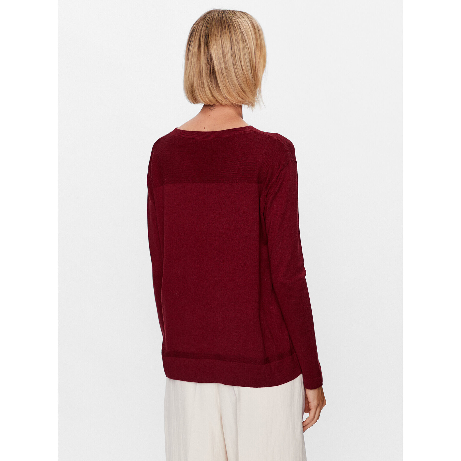 Max Mara Leisure Пуловер Amadeus 23336601 Бордо Regular Fit - Pepit.bg