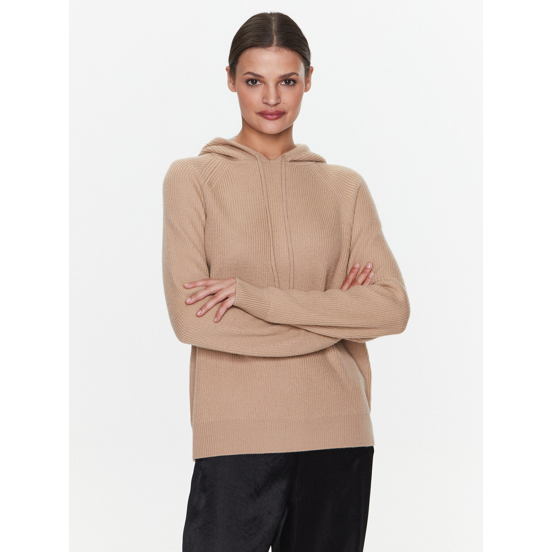Max Mara Leisure Пуловер Moxa 33660626 Бежов Regular Fit - Pepit.bg