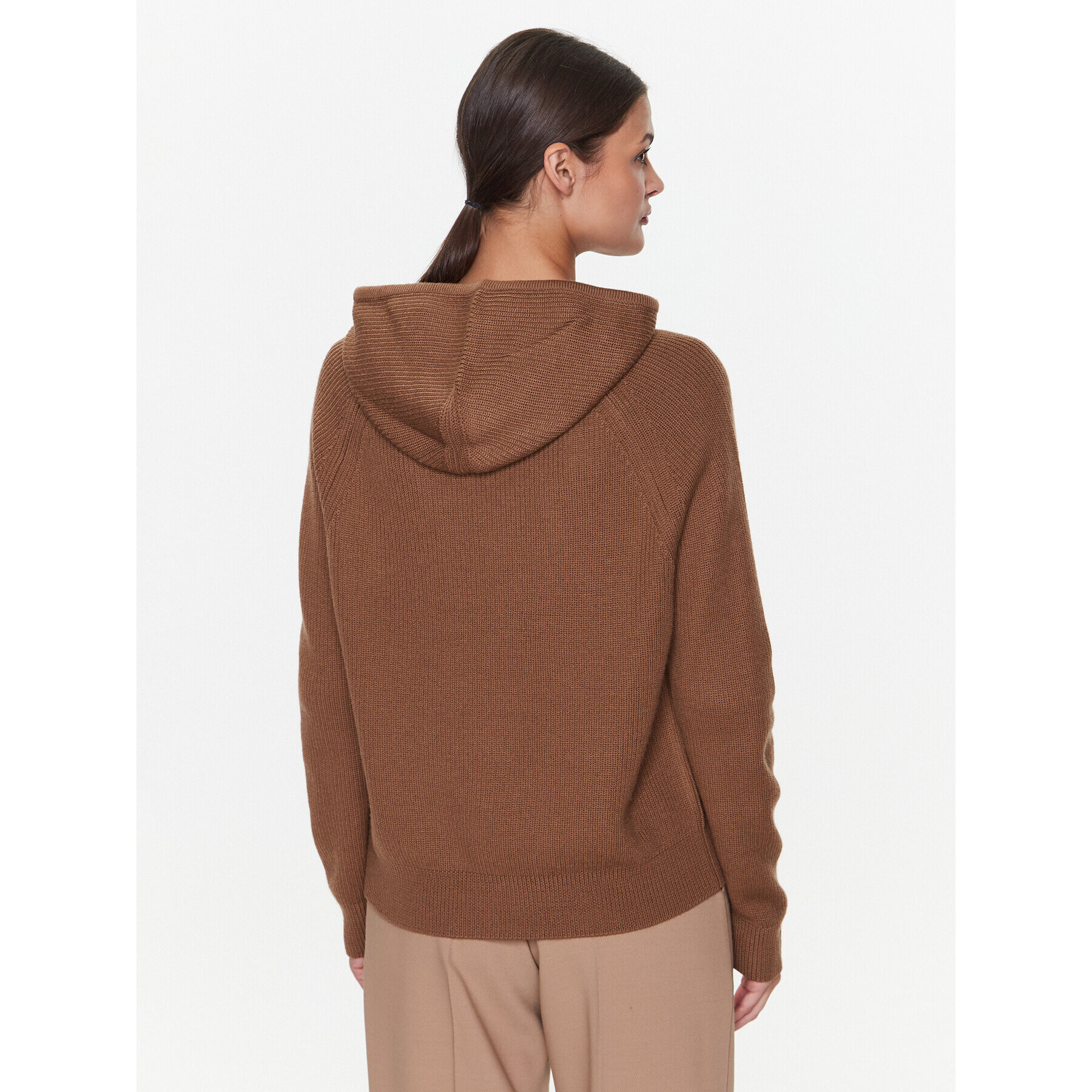 Max Mara Leisure Пуловер Moxa 33660626 Кафяв Regular Fit - Pepit.bg