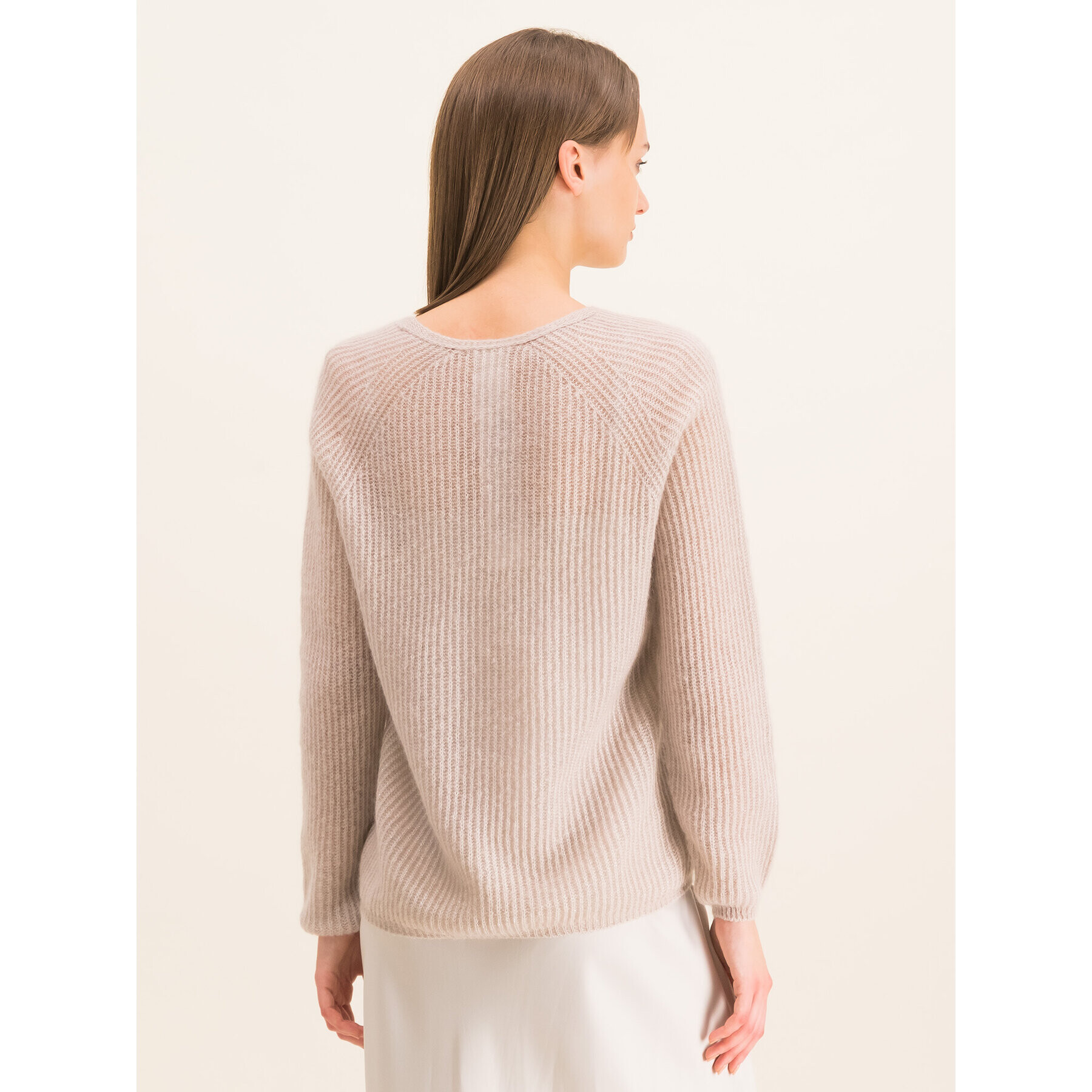 Max Mara Leisure Пуловер Posato 33610106 Сив Relaxed Fit - Pepit.bg