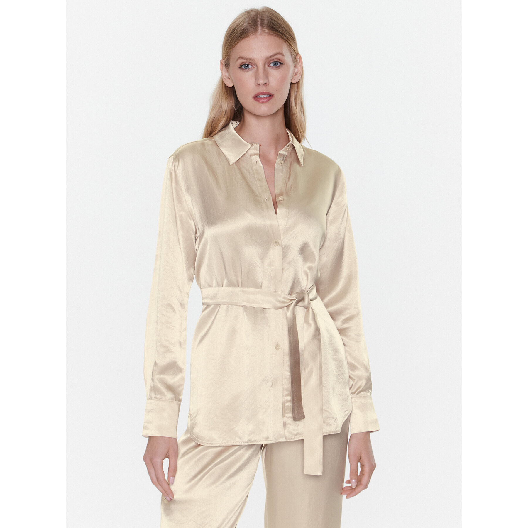Max Mara Leisure Риза Holiday 23311102 Бежов Regular Fit - Pepit.bg
