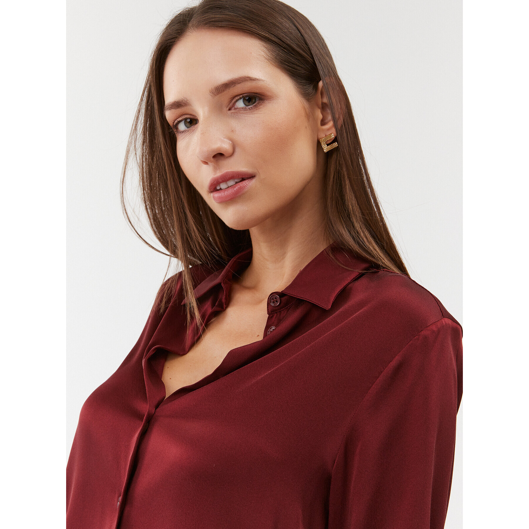 Max Mara Leisure Риза Ofridi 2331160136 Бордо Regular Fit - Pepit.bg