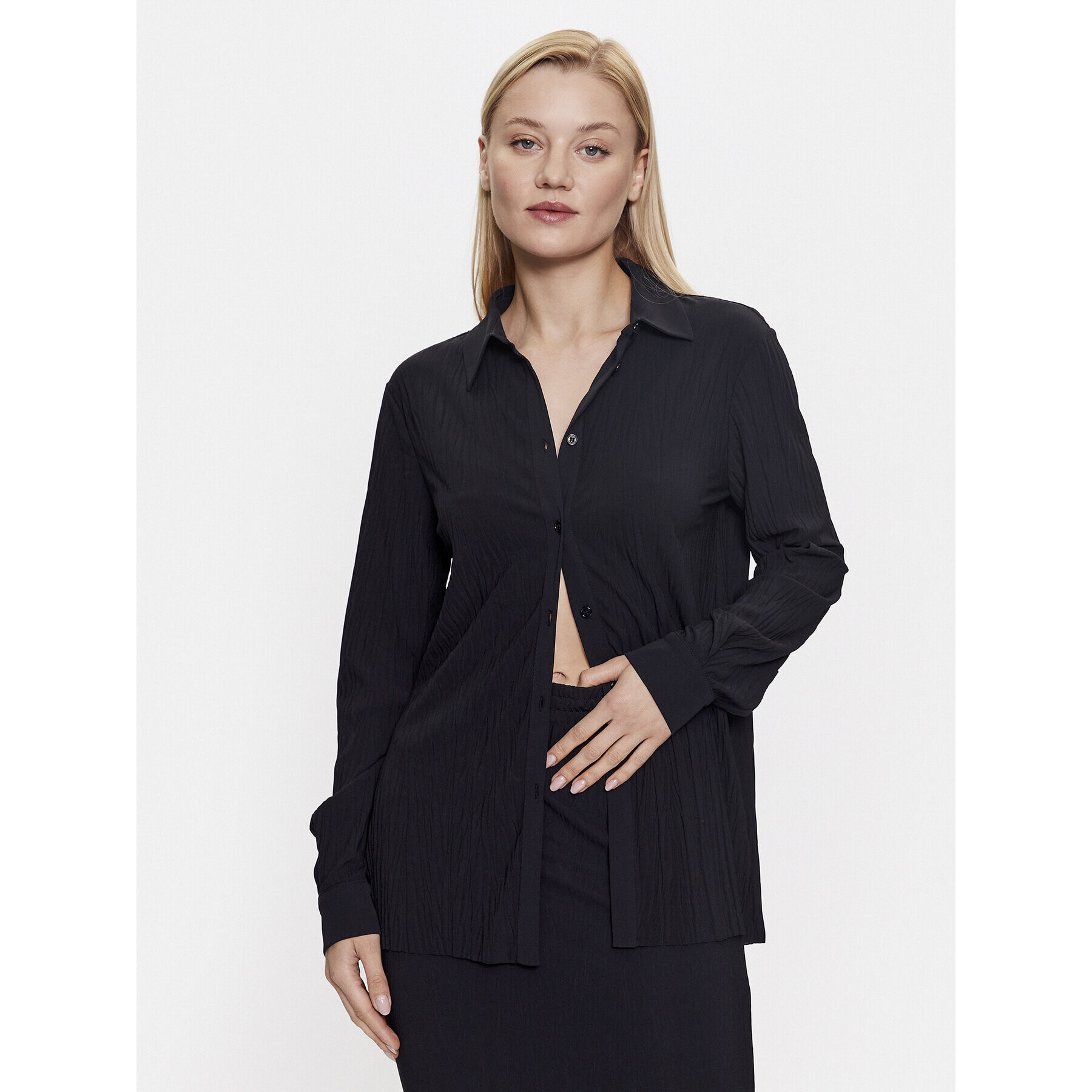 Max Mara Leisure Риза Paio 2339560134 Черен Regular Fit - Pepit.bg