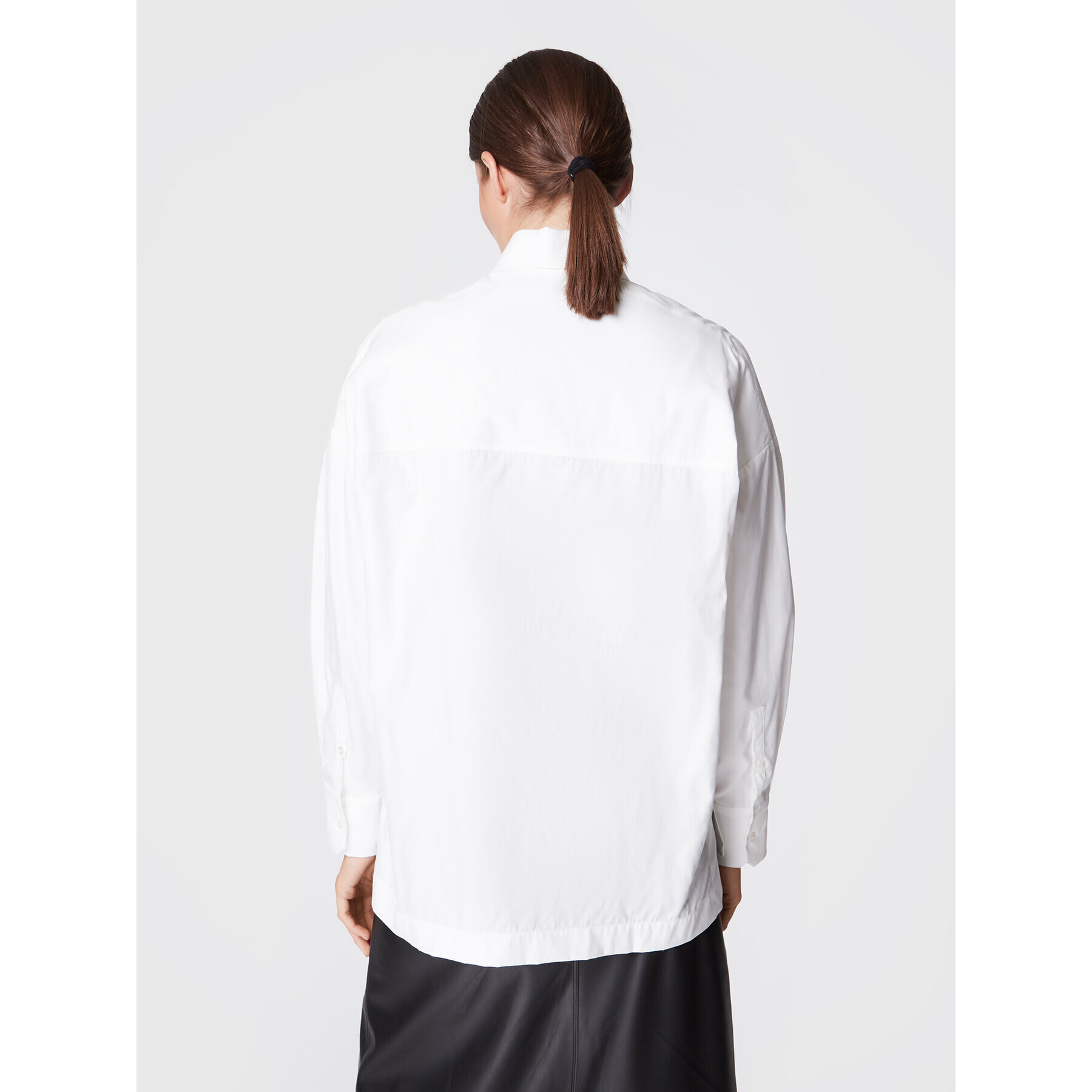 Max Mara Leisure Риза Rispoli 31160126 Бял Relaxed Fit - Pepit.bg