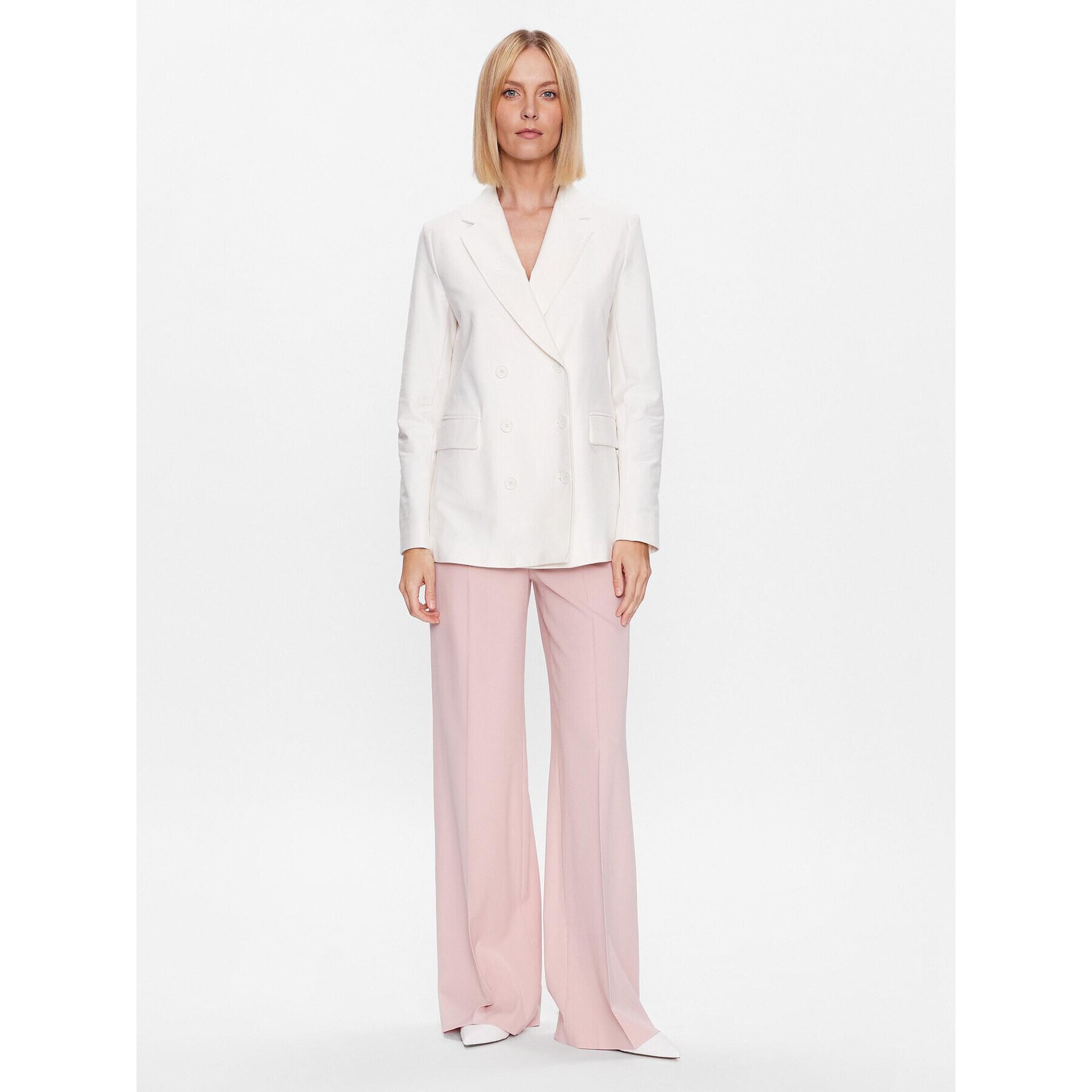 Max Mara Leisure Сако Ornella 23391107 Бял Regular Fit - Pepit.bg