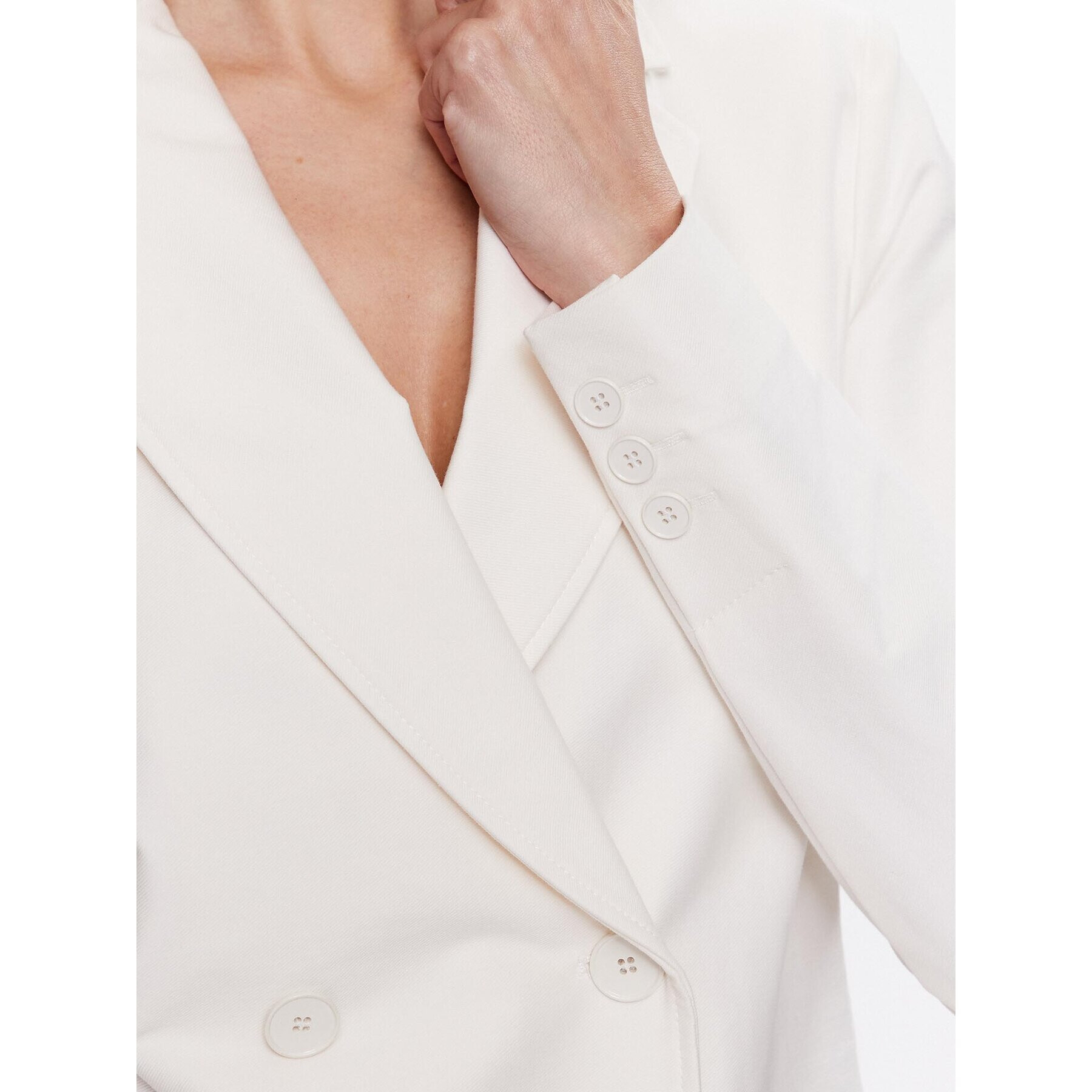 Max Mara Leisure Сако Ornella 23391107 Бял Regular Fit - Pepit.bg
