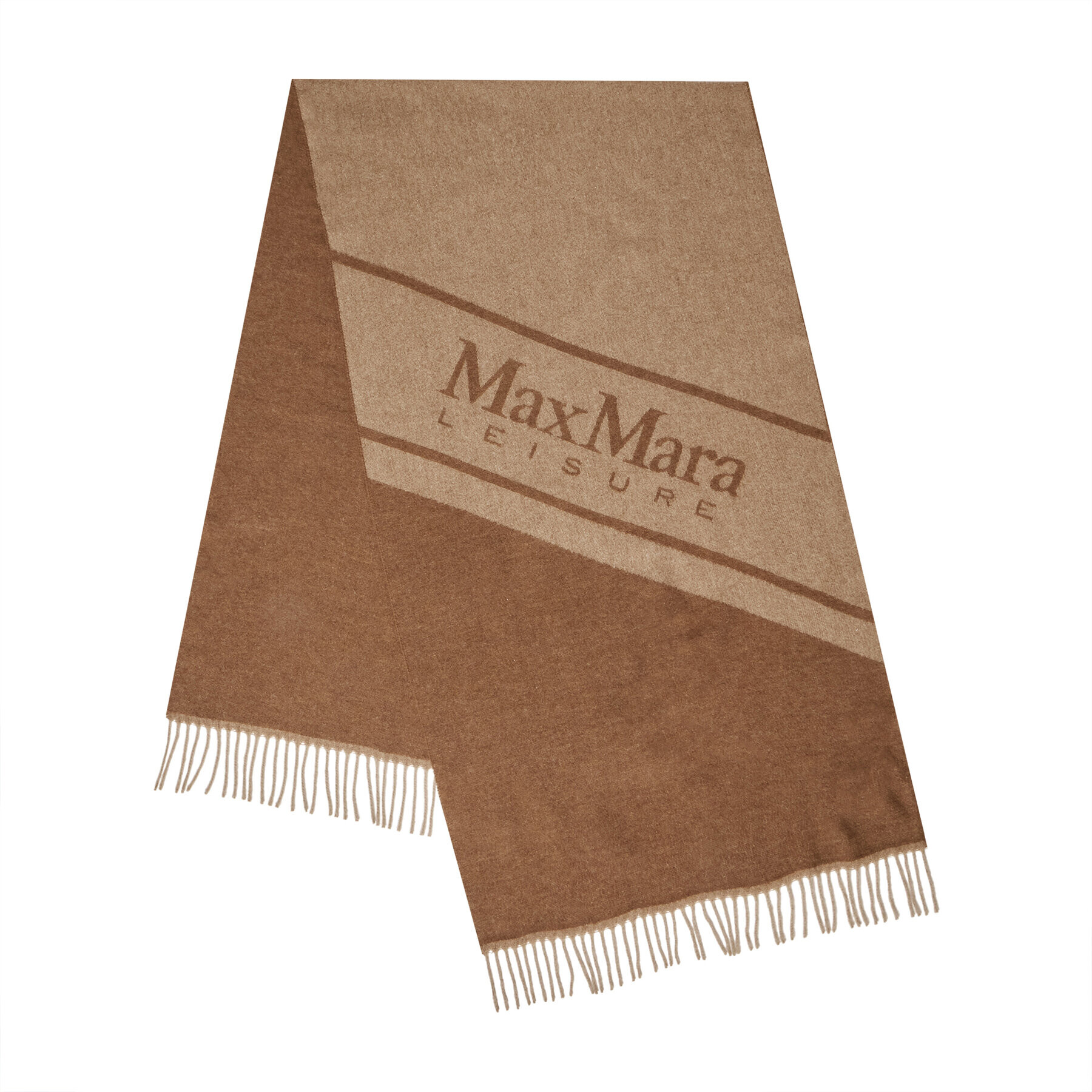 Max Mara Leisure Шал Udente 35460126600 Кафяв - Pepit.bg