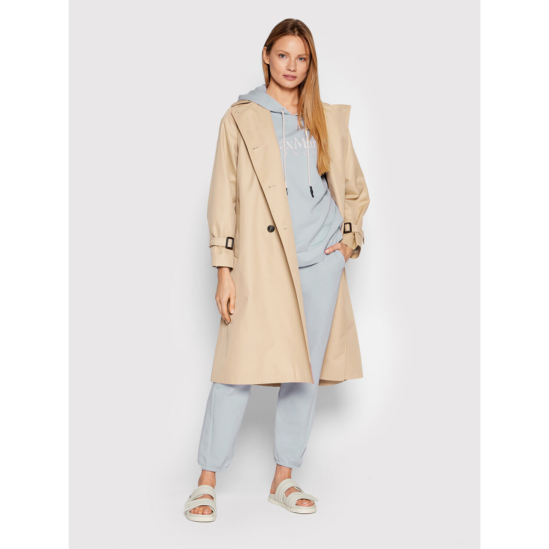 Max Mara Leisure Суитшърт Aggravi 39210426 Син Regular Fit - Pepit.bg