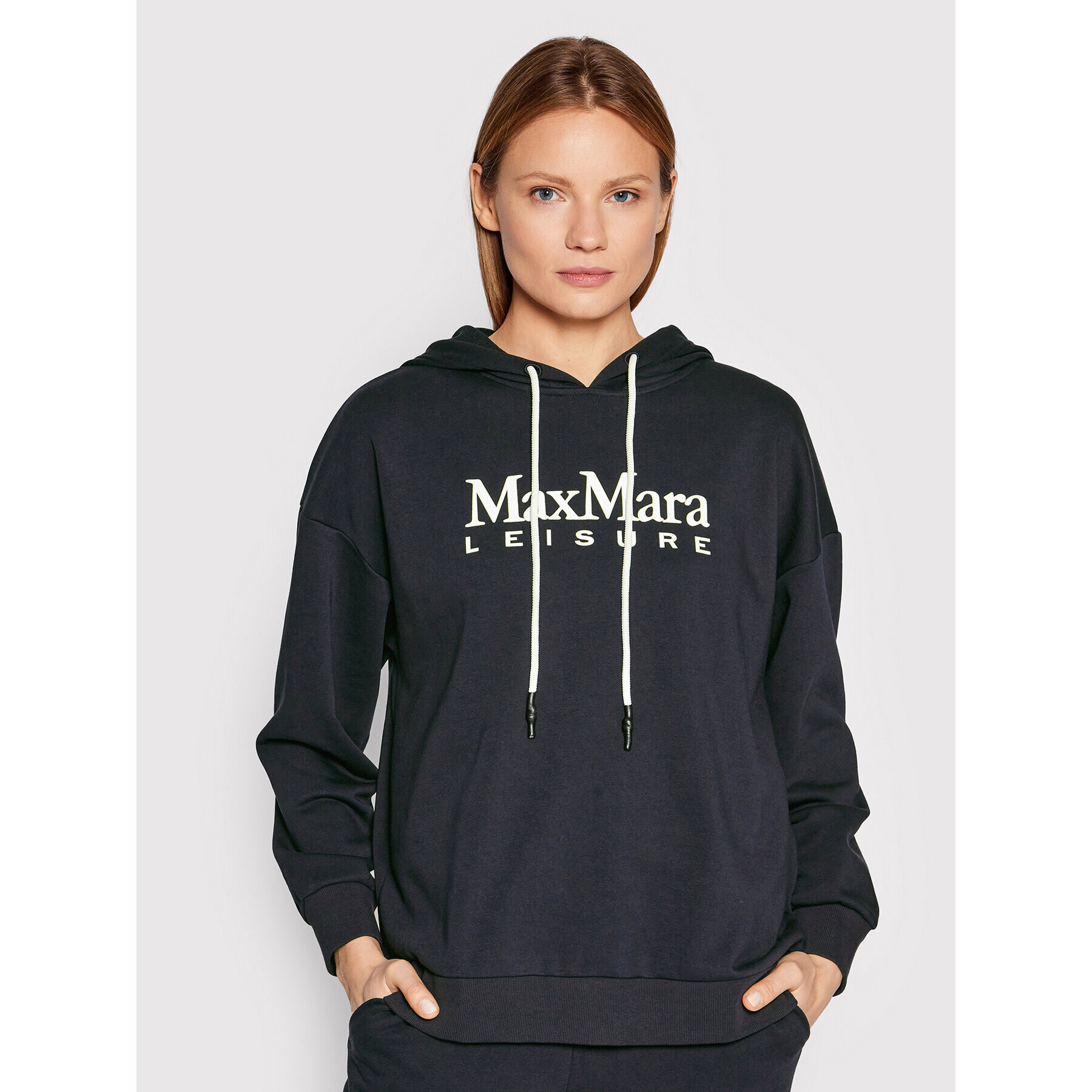 Max Mara Leisure Суитшърт Aggravi 39210426 Тъмносин Regular Fit - Pepit.bg