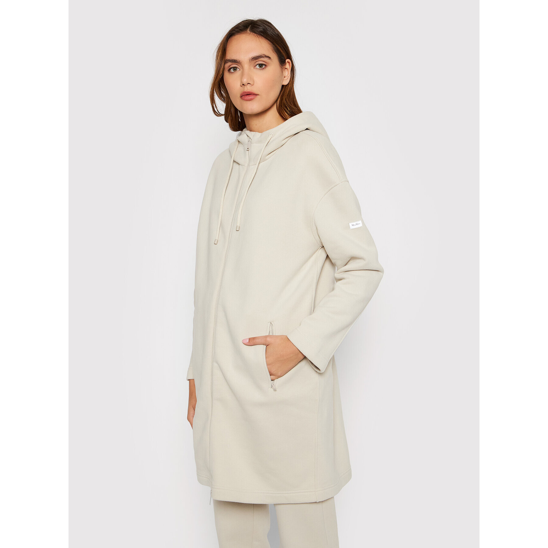 Max Mara Leisure Суитшърт Cris 39260216 Бежов Oversize - Pepit.bg