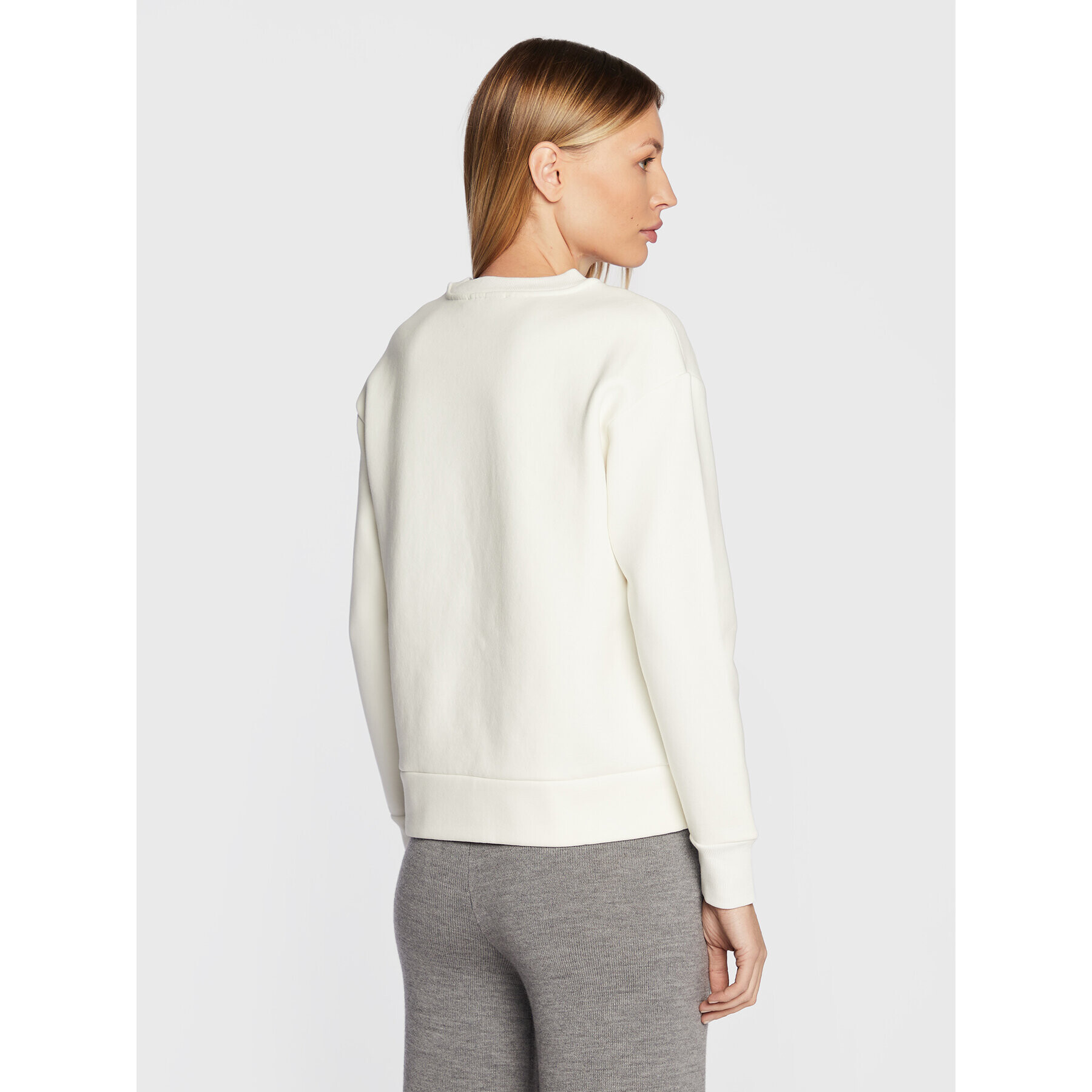 Max Mara Leisure Суитшърт Epoca 39260126 Бял Loose Fit - Pepit.bg