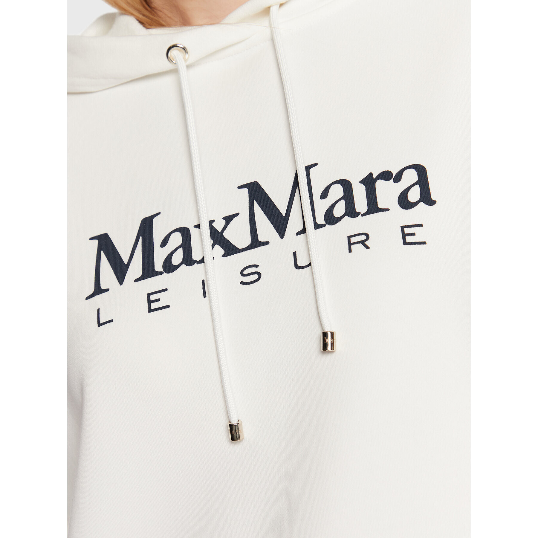 Max Mara Leisure Суитшърт Filo 23392101 Бял Regular Fit - Pepit.bg