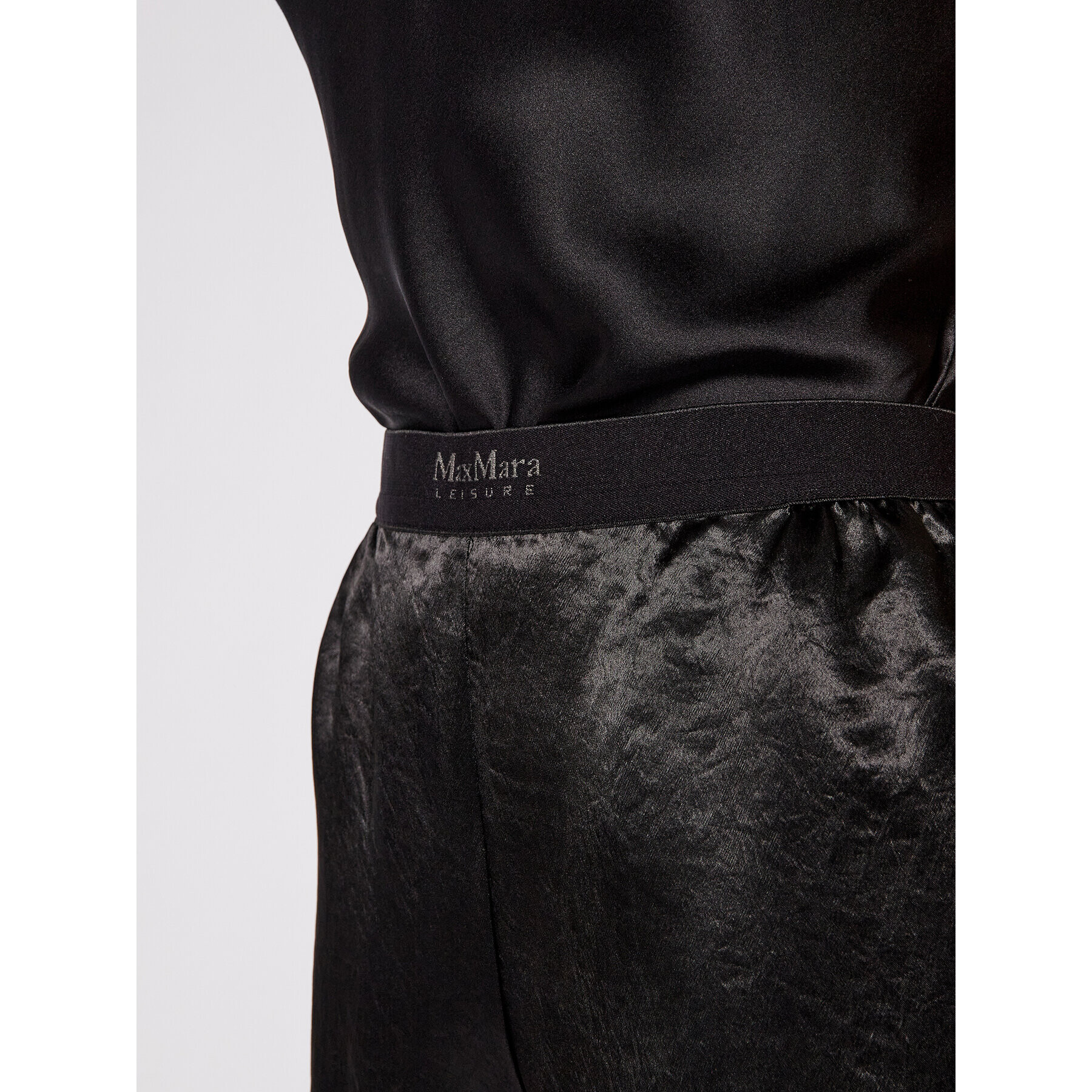 Max Mara Leisure Текстилни панталони Balzac 31360216 Черен Regular Fit - Pepit.bg