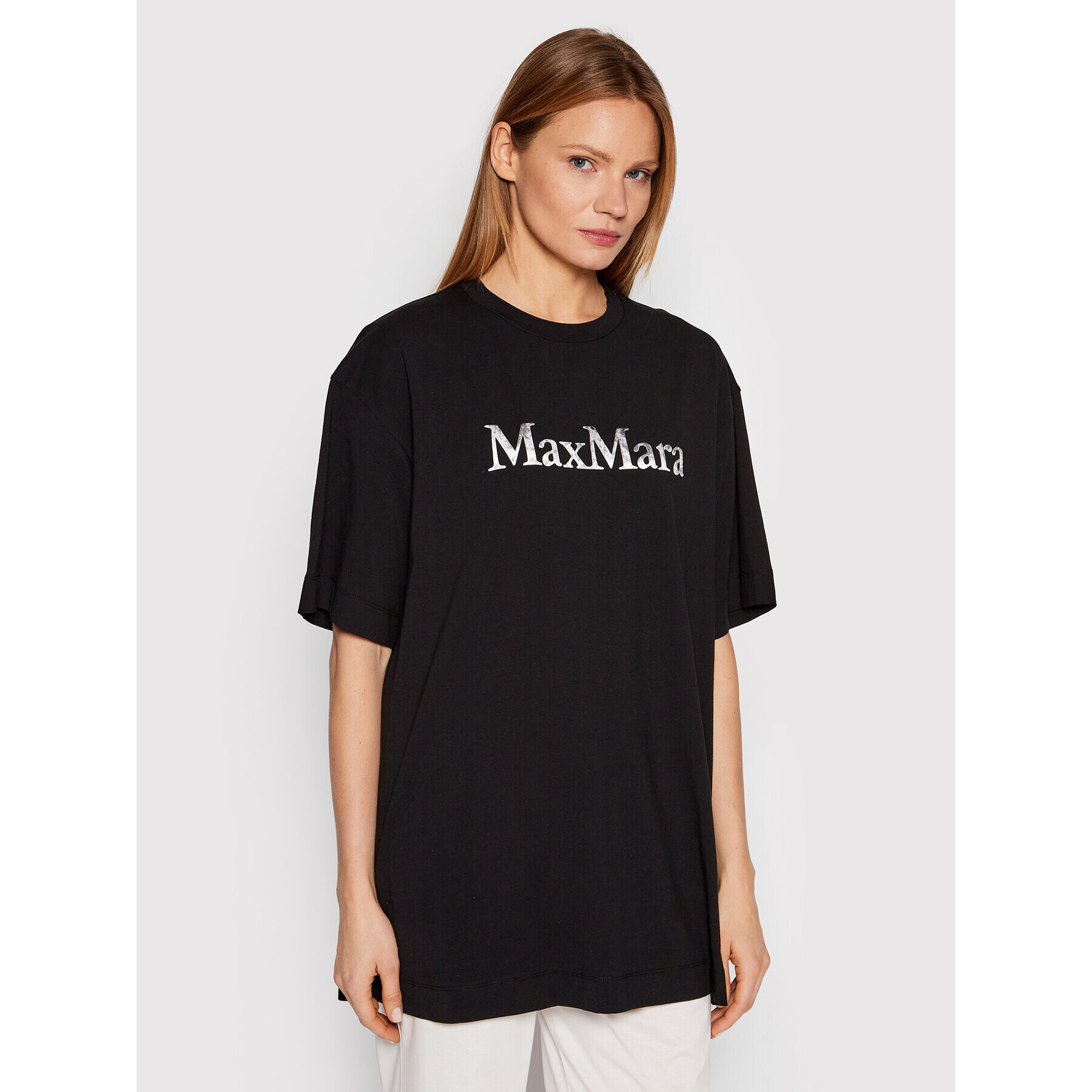 Max Mara Leisure Тишърт Kirin 39710426 Черен Relaxed Fit - Pepit.bg