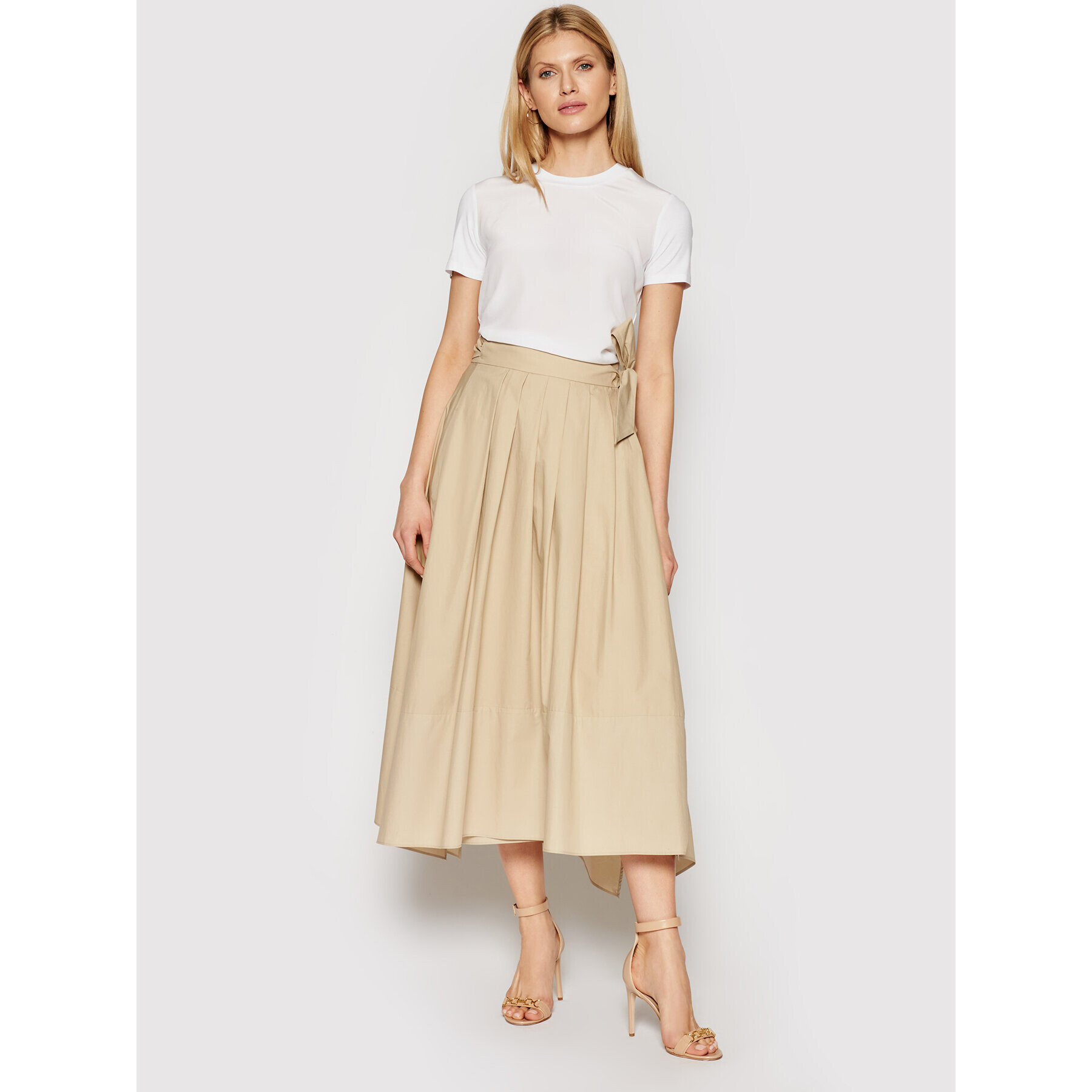 Max Mara Leisure Тишърт Posato 39710216 Бял Regular Fit - Pepit.bg