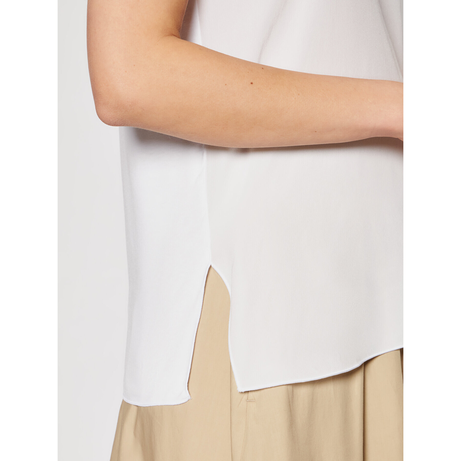 Max Mara Leisure Тишърт Posato 39710216 Бял Regular Fit - Pepit.bg