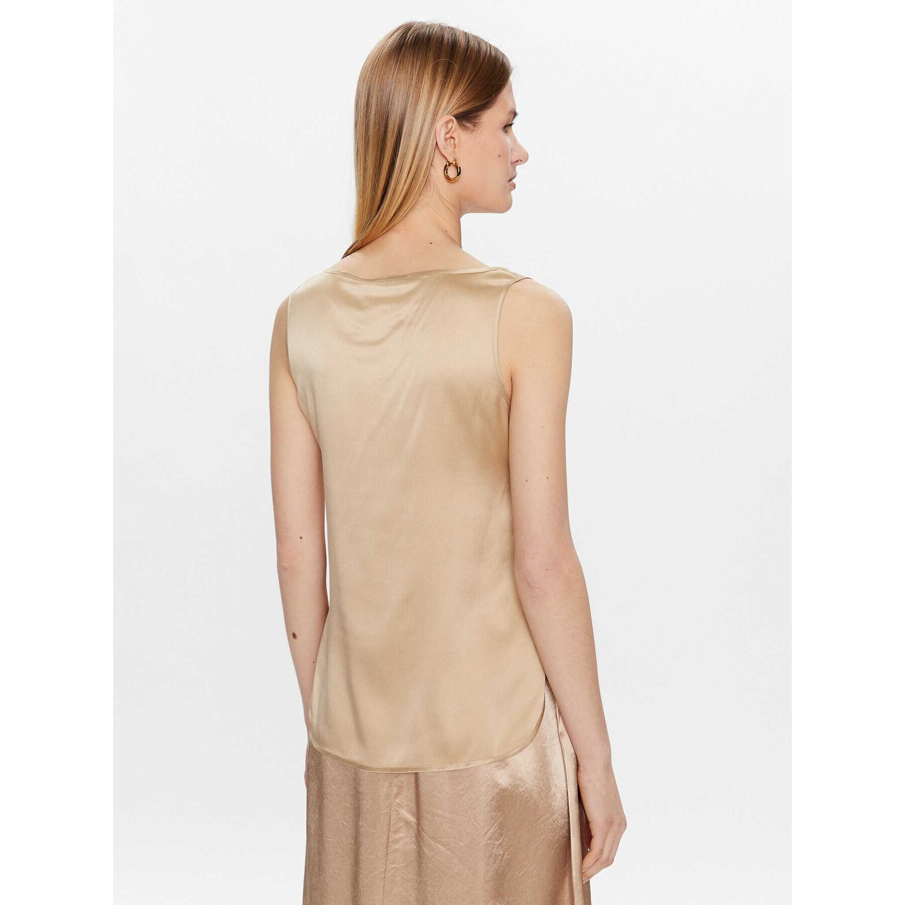 Max Mara Leisure топ Pan 23316101 Златист Regular Fit - Pepit.bg