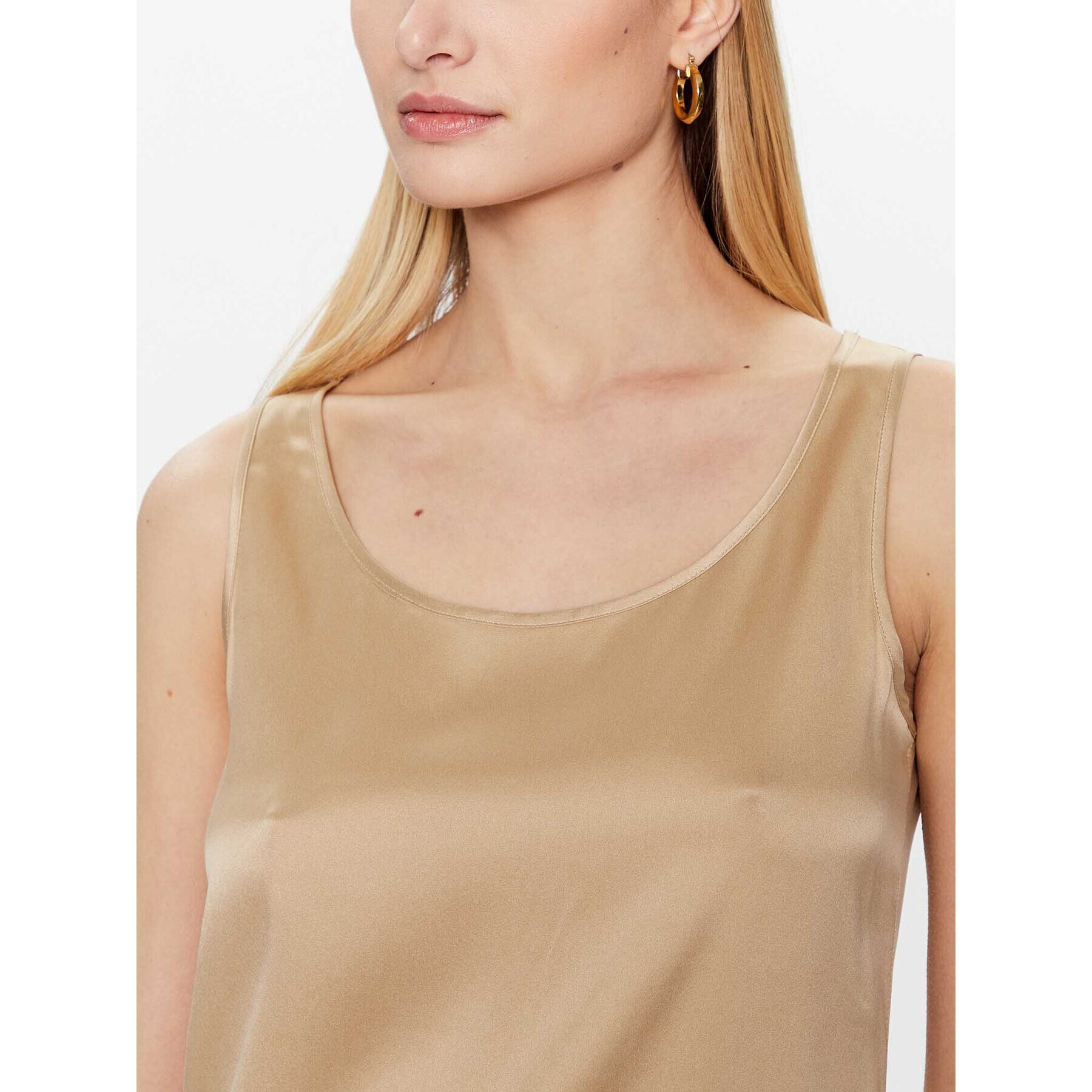 Max Mara Leisure топ Pan 23316101 Златист Regular Fit - Pepit.bg