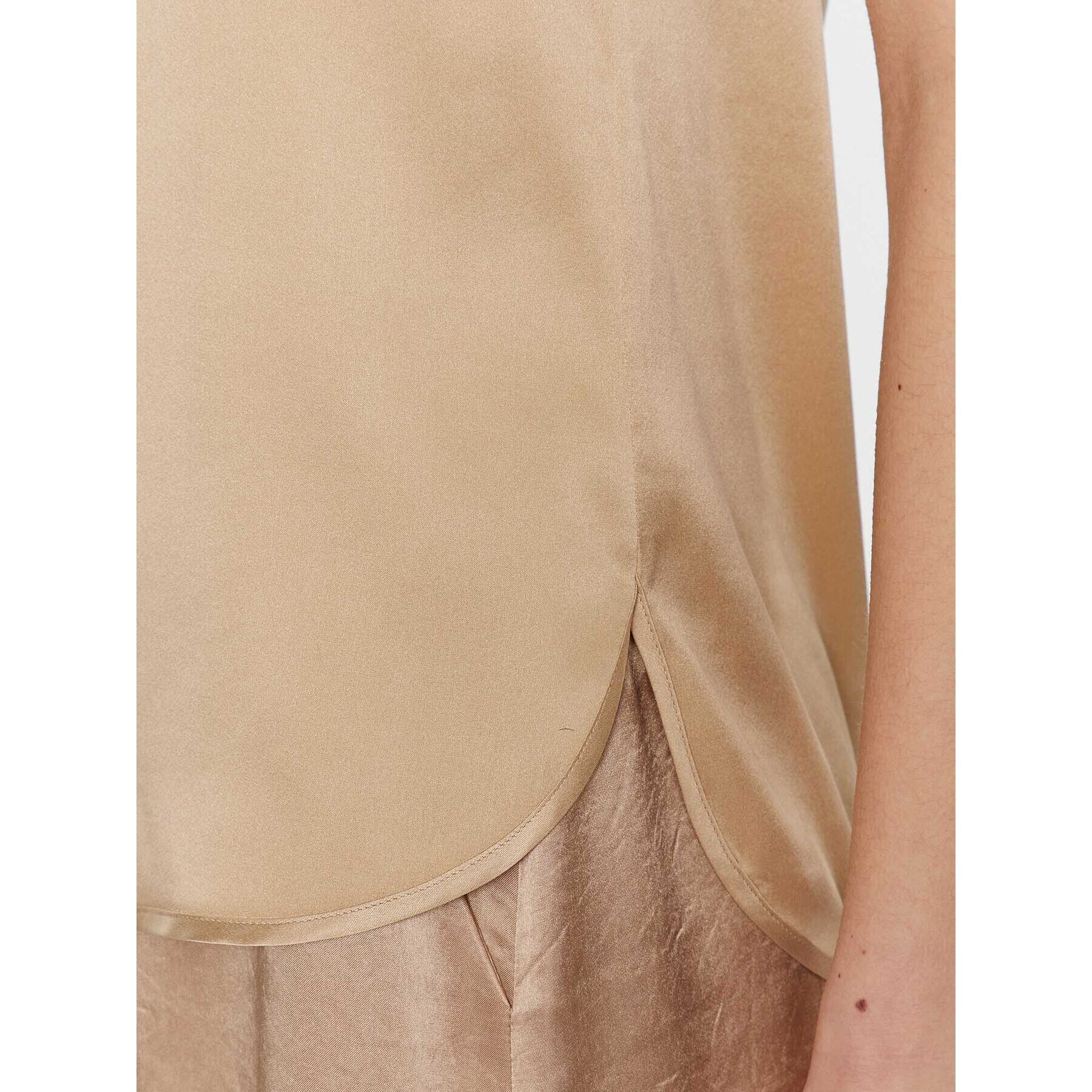 Max Mara Leisure топ Pan 23316101 Златист Regular Fit - Pepit.bg