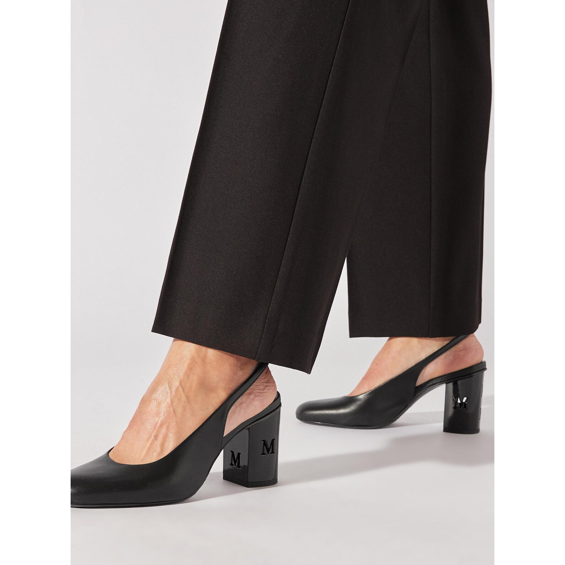 Max Mara Сандали Damiersling 2345262737600 Черен - Pepit.bg