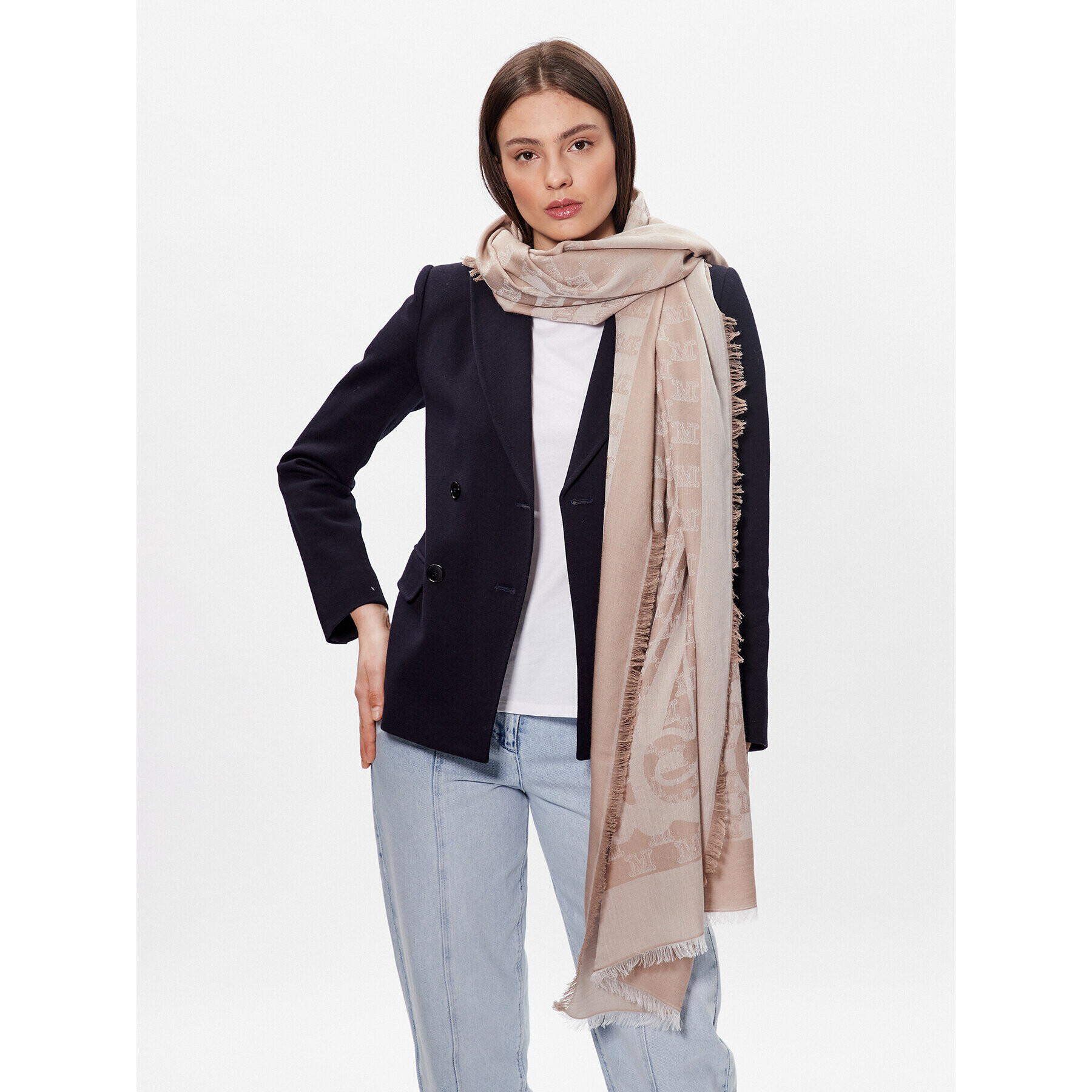 Max Mara Шал Pepli 234541043 Бежов - Pepit.bg