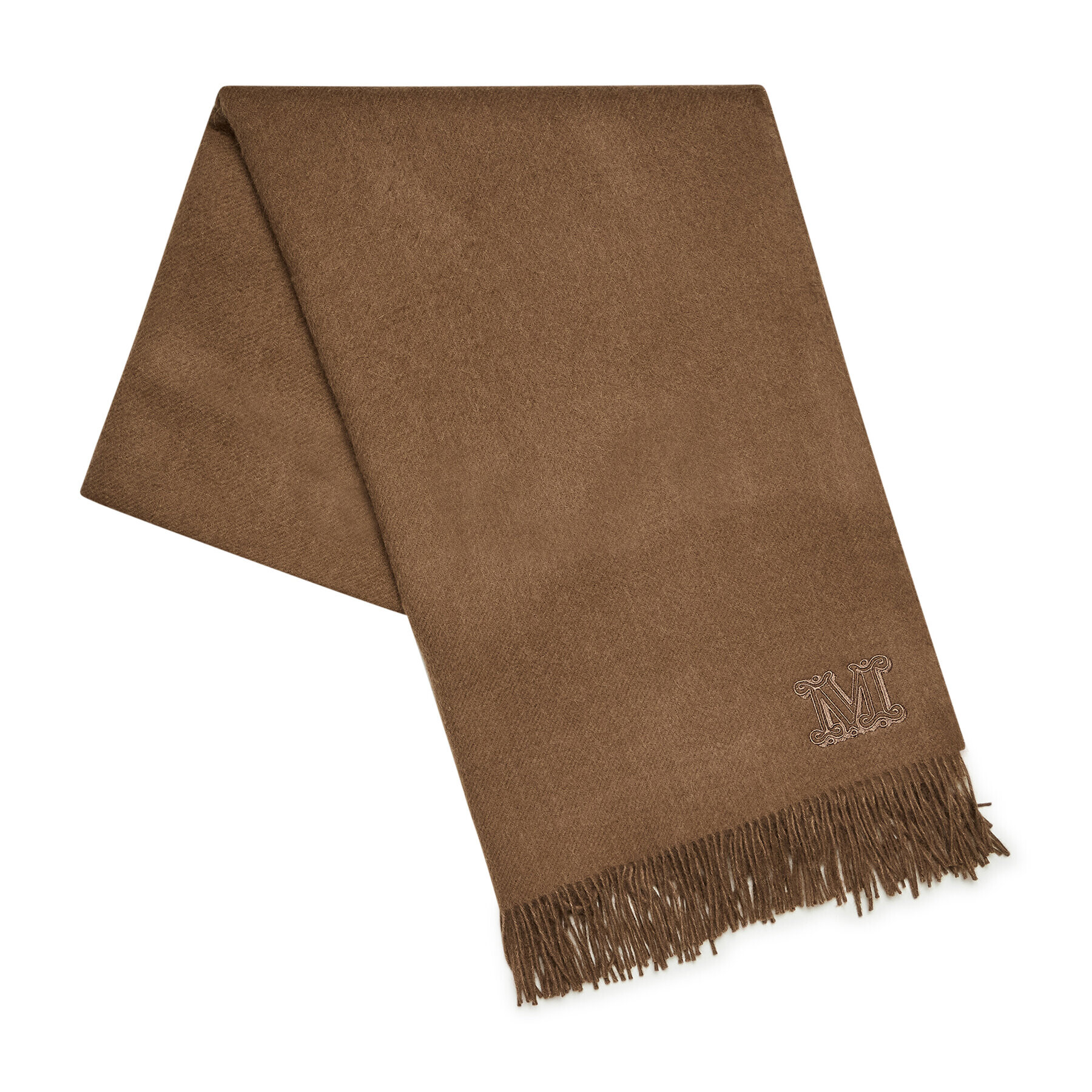Max Mara Шал PIoppo 45460527600 Кафяв - Pepit.bg