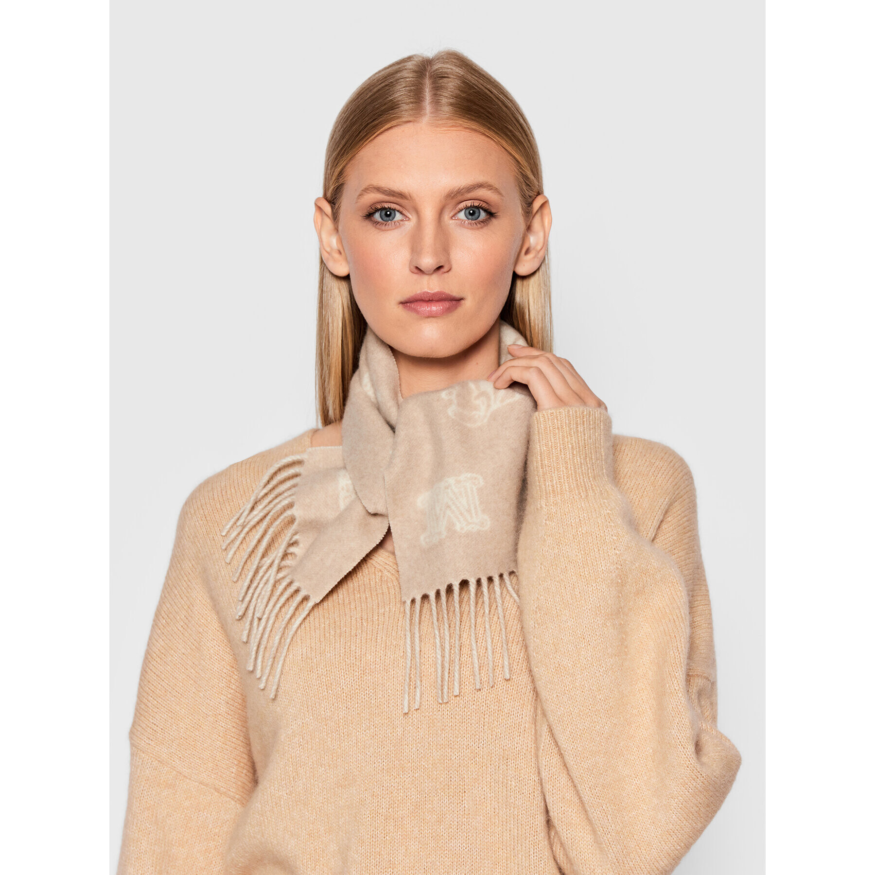 Max Mara Шал Wsanima 45463427600 Бежов - Pepit.bg