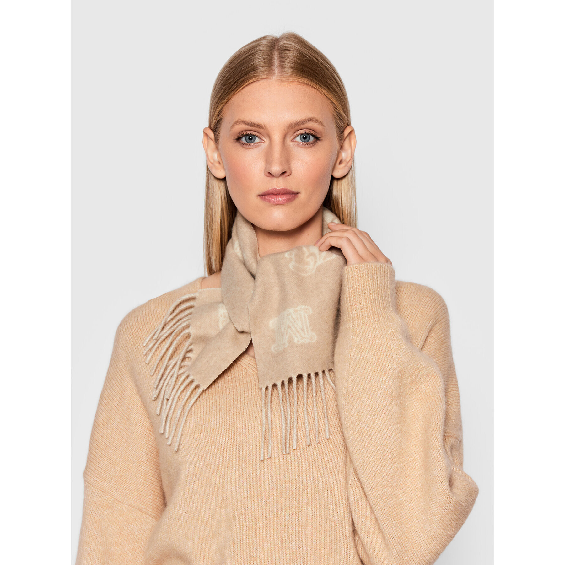 Max Mara Шал Wsanima 45463427600 Бежов - Pepit.bg