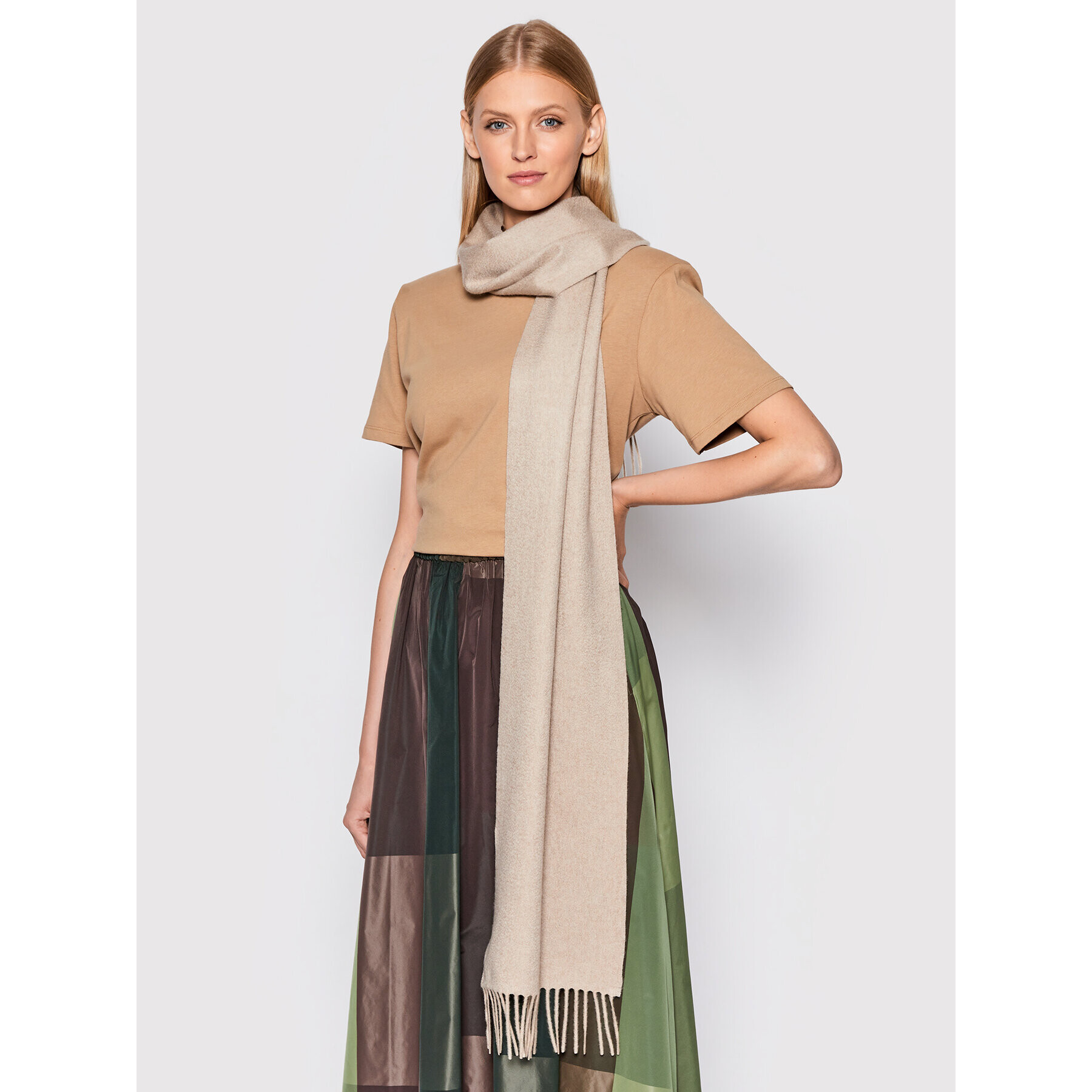 Max Mara Шал Wsdalia 45463127600 Бежов - Pepit.bg