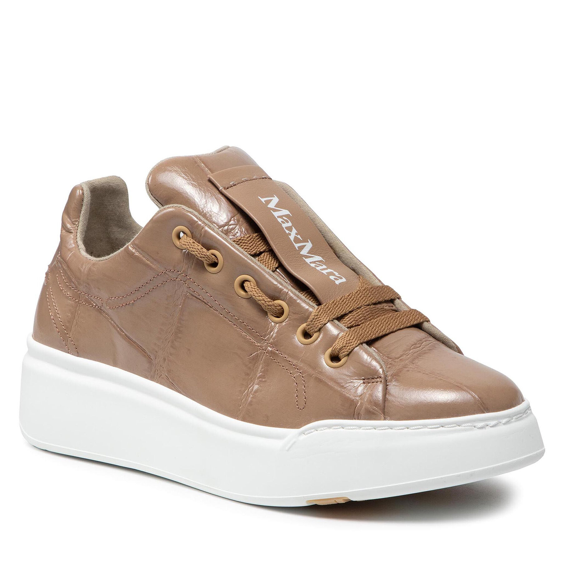 Max Mara Сникърси Maxic 47660717600 Бежов - Pepit.bg