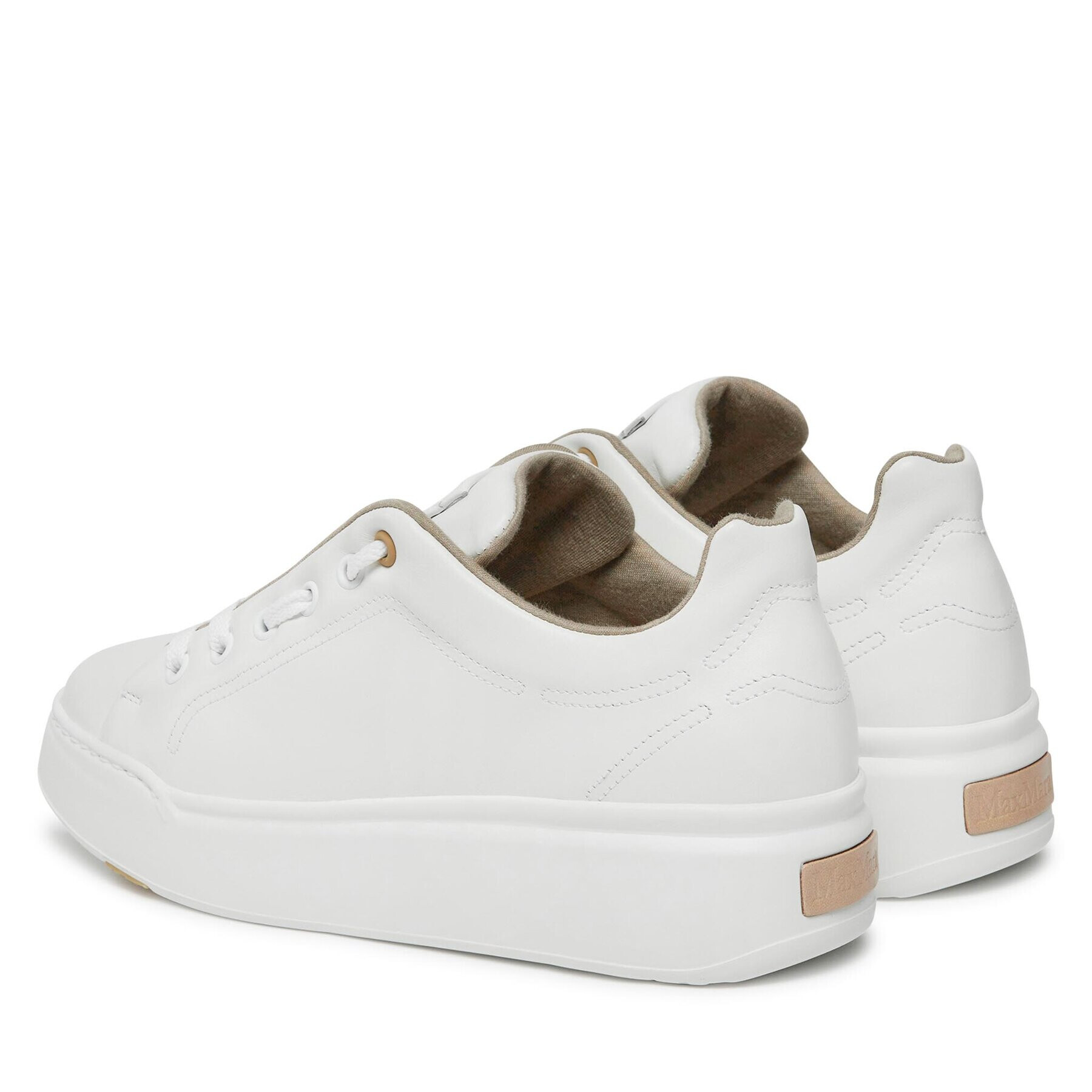 Max Mara Сникърси Maxiv 23476603336 Бял - Pepit.bg