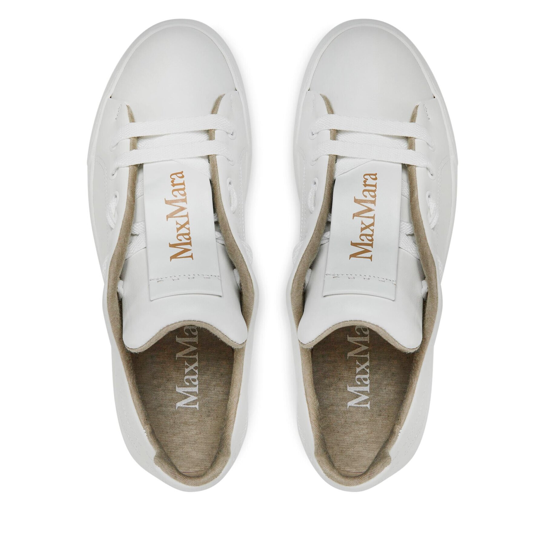 Max Mara Сникърси Maxiv 23476603336 Бял - Pepit.bg