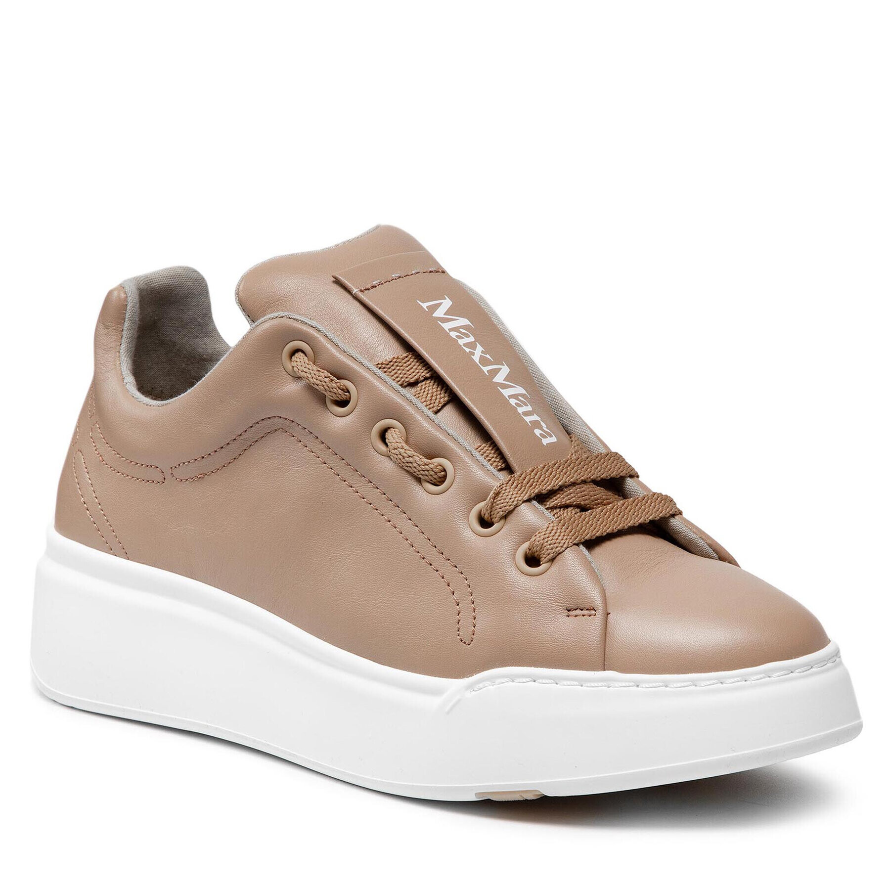 Max Mara Сникърси Maxiv 47660917600 Бежов - Pepit.bg