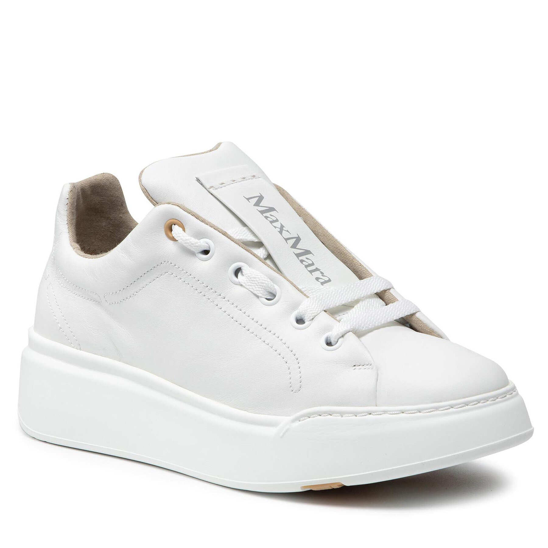 Max Mara Сникърси Maxiv 47660917600 Бял - Pepit.bg
