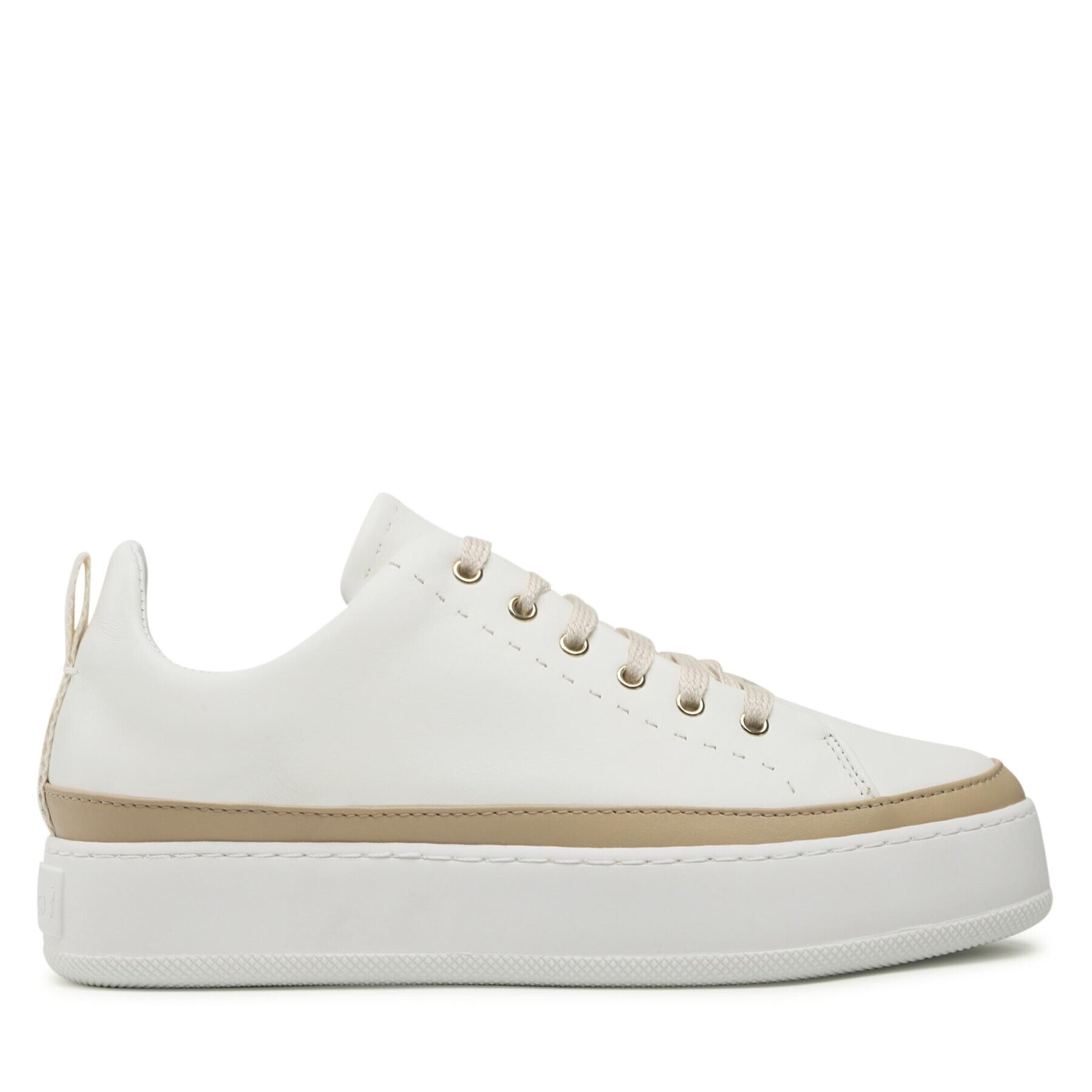 Max Mara Сникърси Turner 47661923600 Бял - Pepit.bg