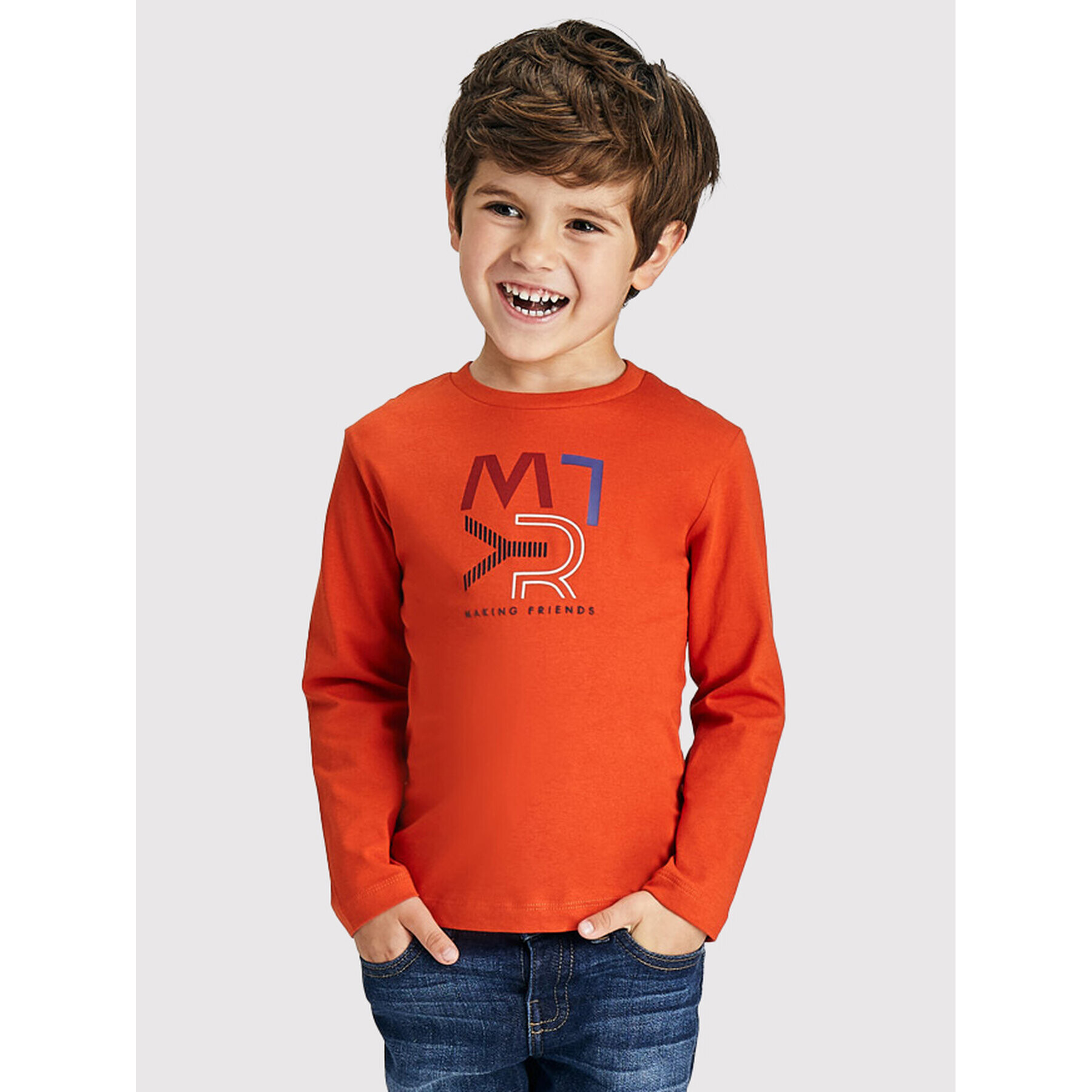 Mayoral Блуза 173 Оранжев Regular Fit - Pepit.bg