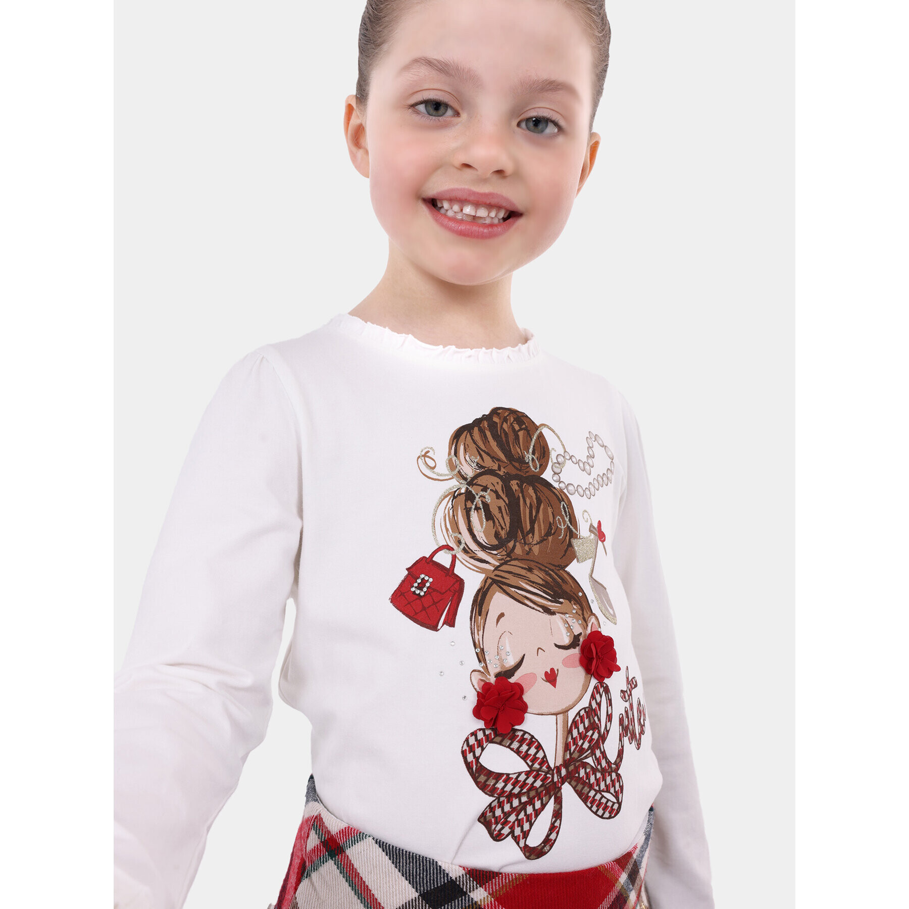 Mayoral Блуза 4.004 Екрю Regular Fit - Pepit.bg