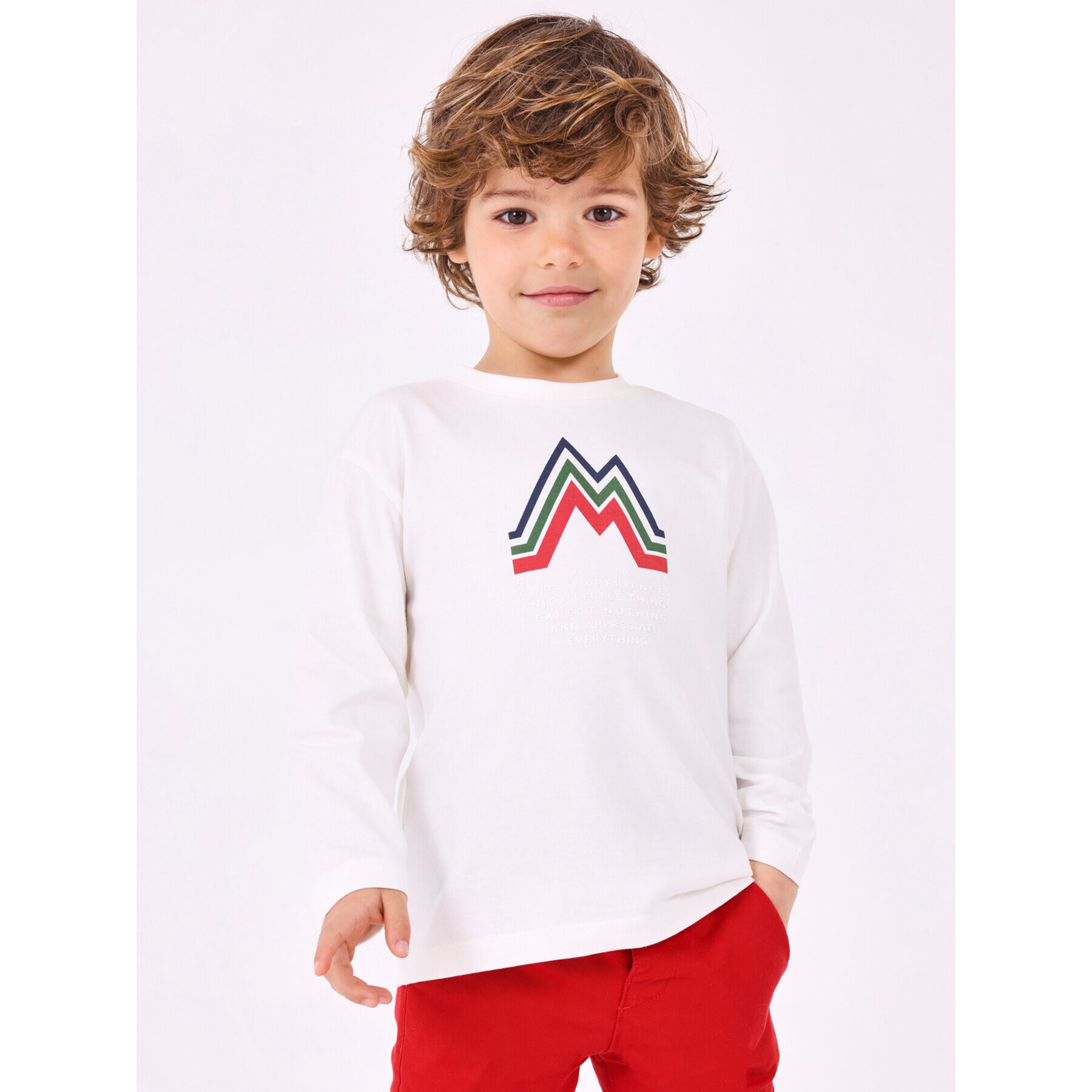 Mayoral Блуза 4.016 Екрю Regular Fit - Pepit.bg