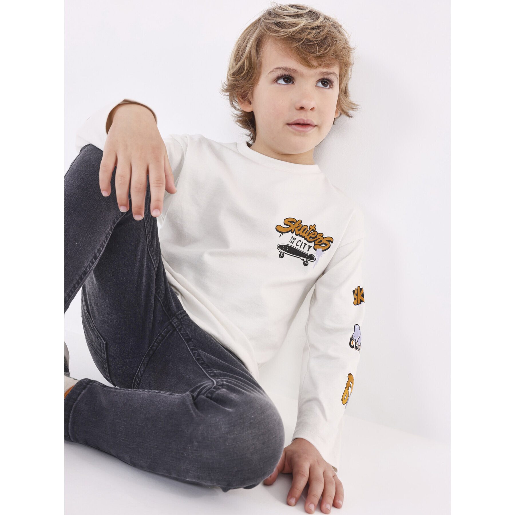 Mayoral Блуза 4.033 Екрю Regular Fit - Pepit.bg