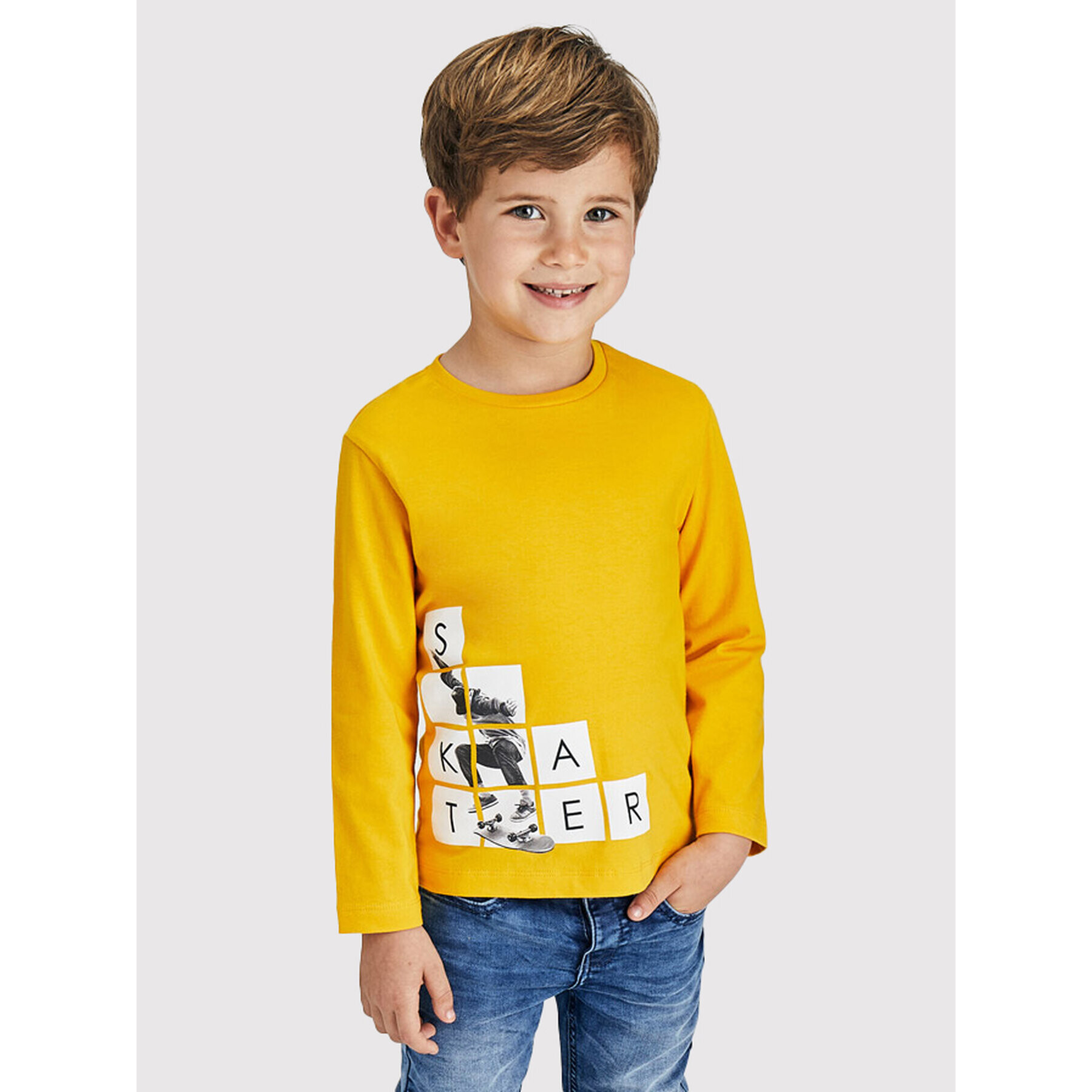 Mayoral Блуза 4073 Жълт Regular Fit - Pepit.bg