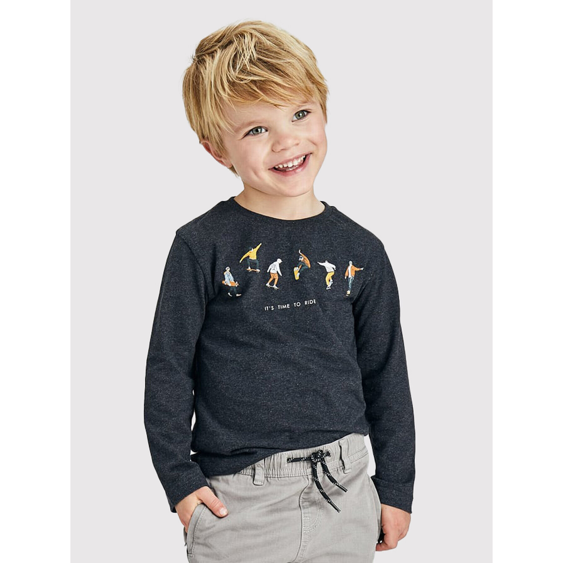 Mayoral Блуза 4074 Сив Regular Fit - Pepit.bg
