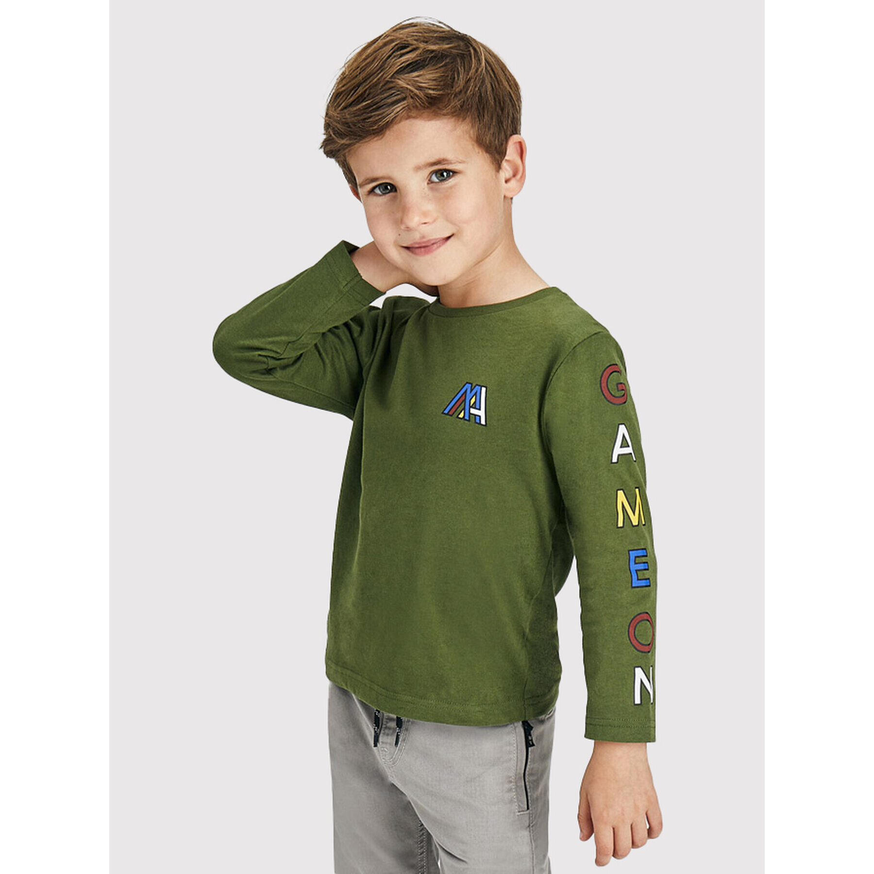 Mayoral Блуза 4075 Зелен Regular Fit - Pepit.bg