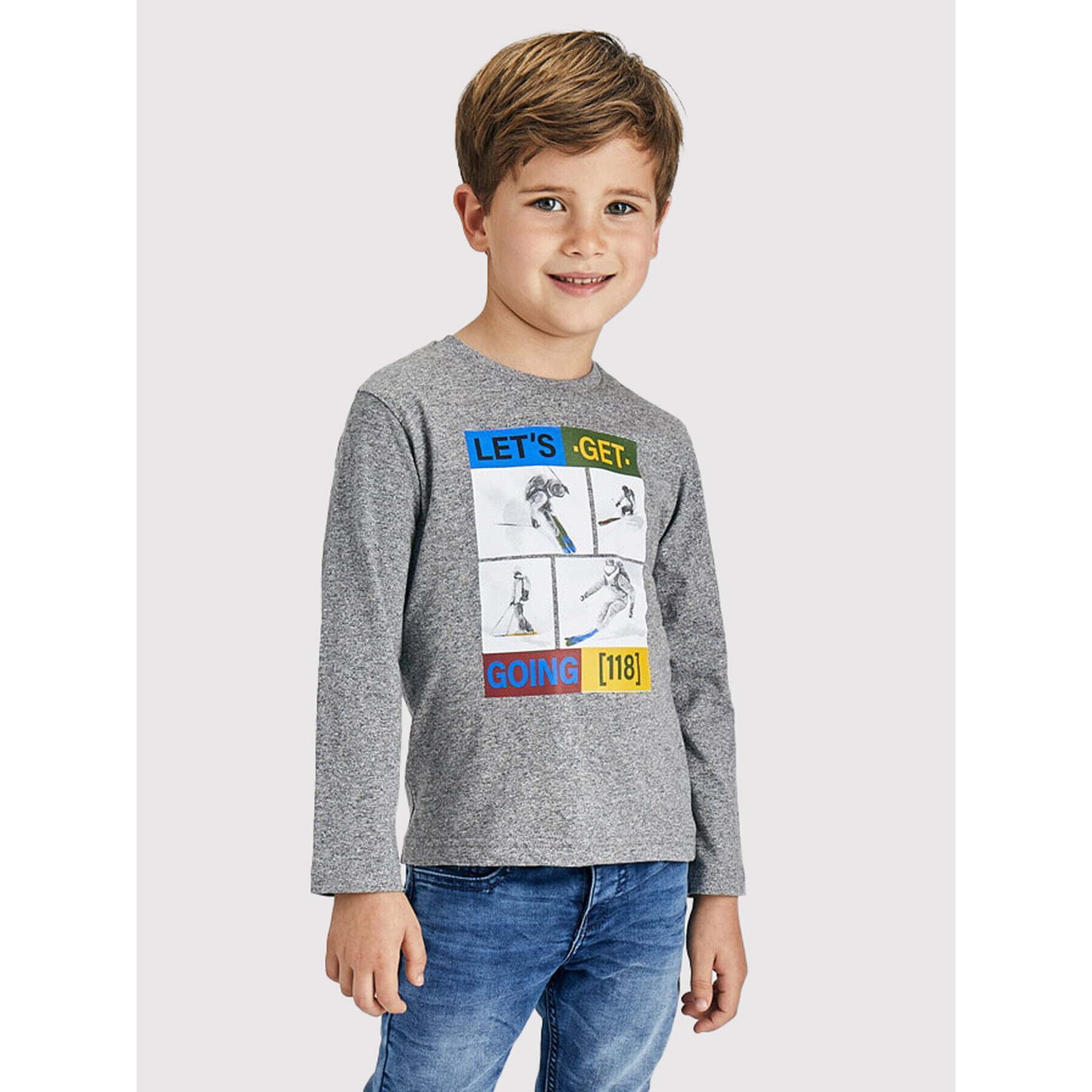 Mayoral Блуза 4078 Сив Regular Fit - Pepit.bg
