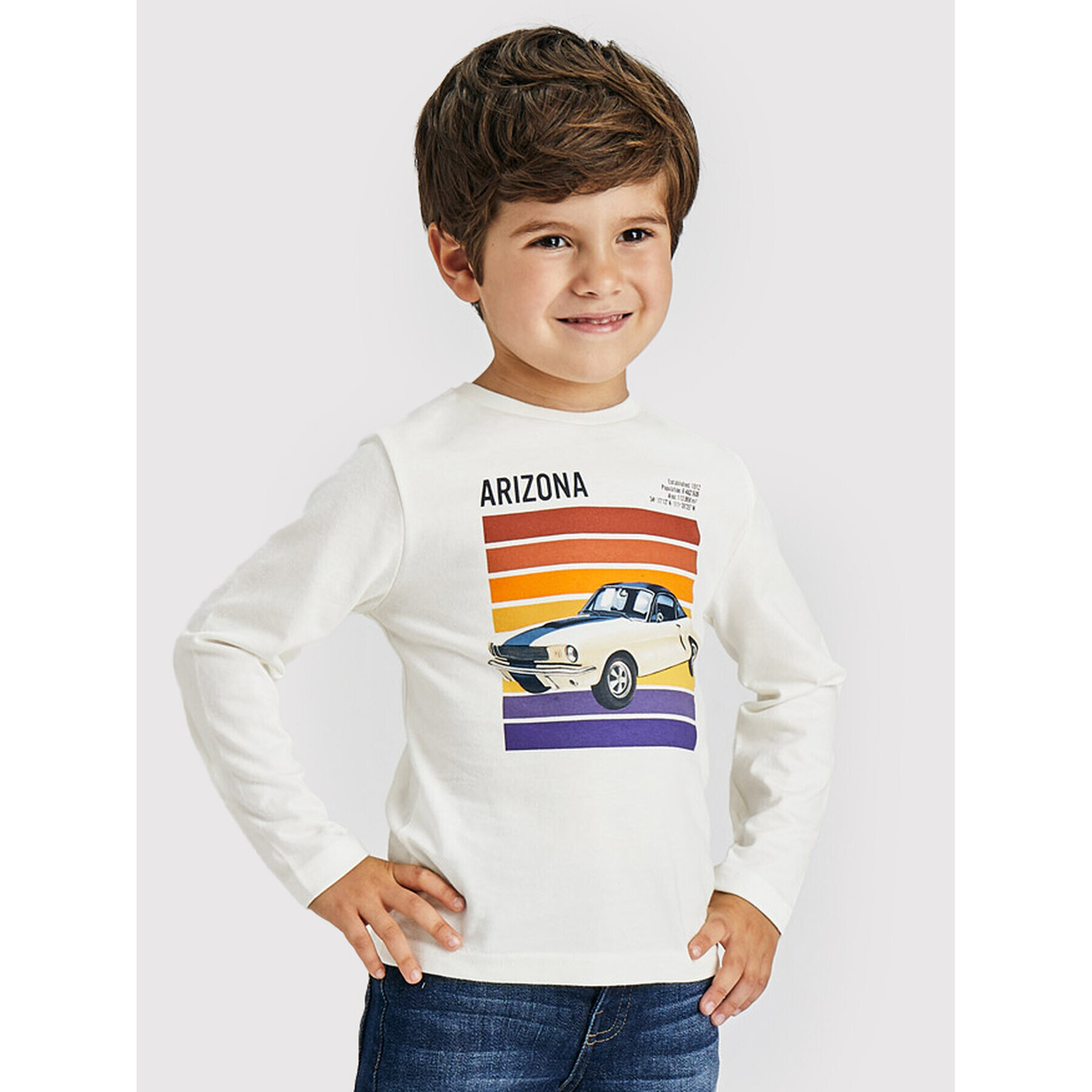 Mayoral Блуза 4081 Бял Regular Fit - Pepit.bg