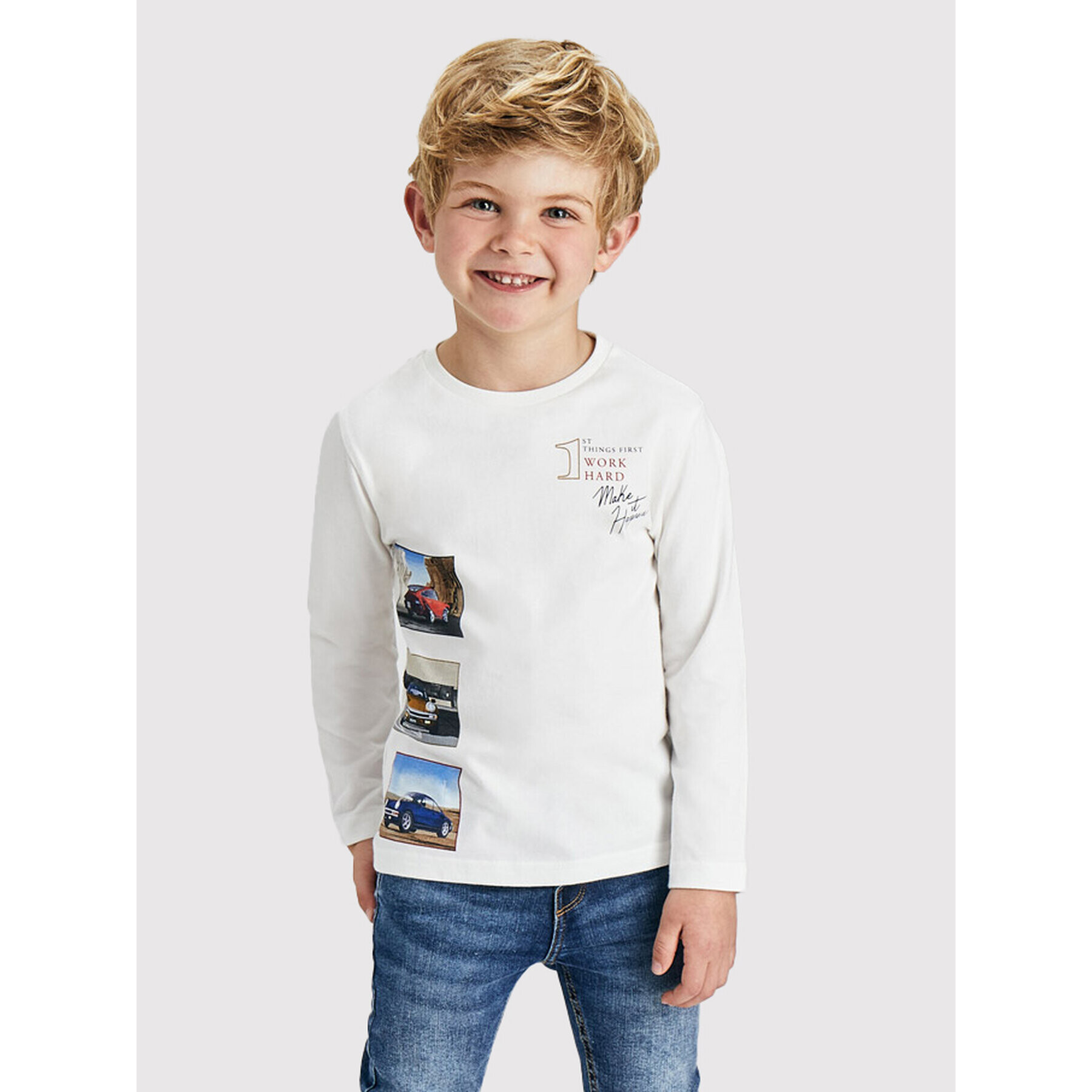 Mayoral Блуза 4086 Бял Regular Fit - Pepit.bg